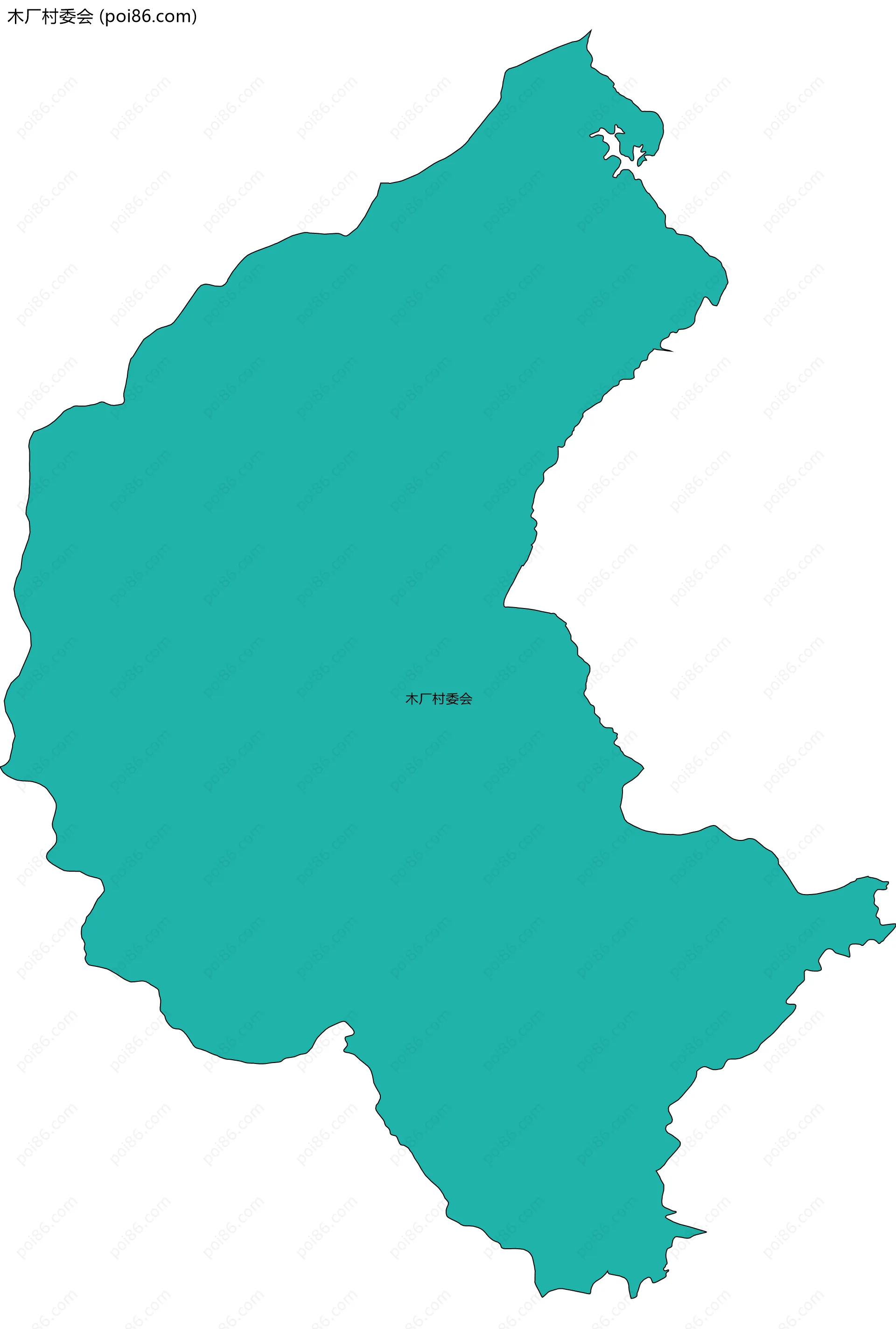 木厂村委会边界地图