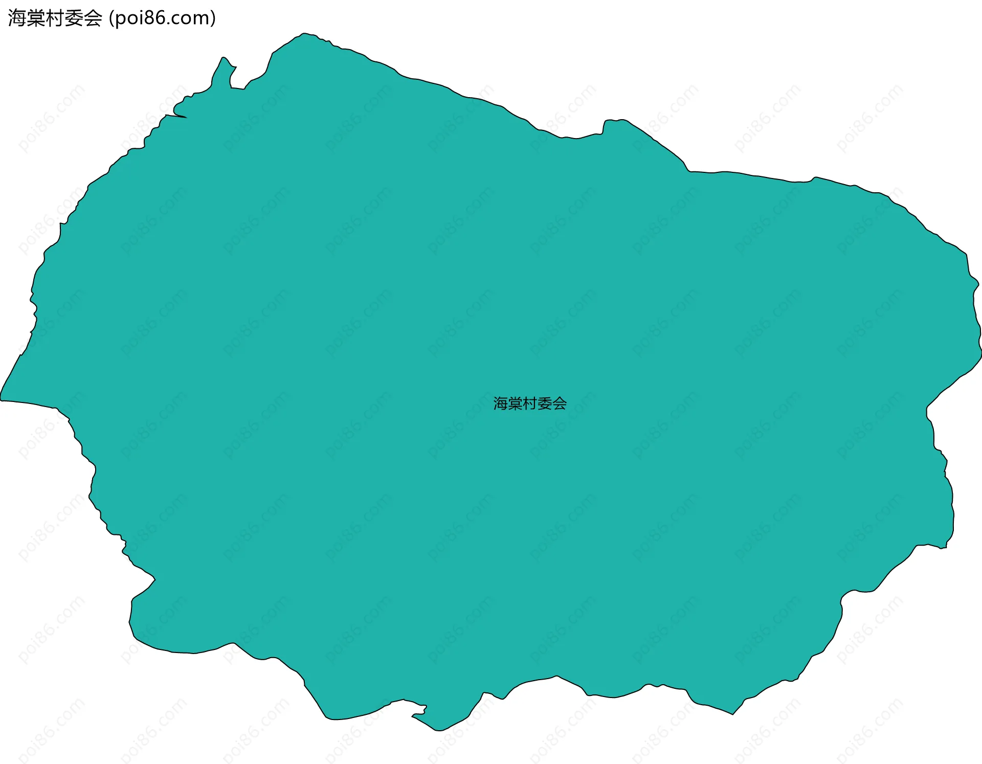 海棠村委会边界地图