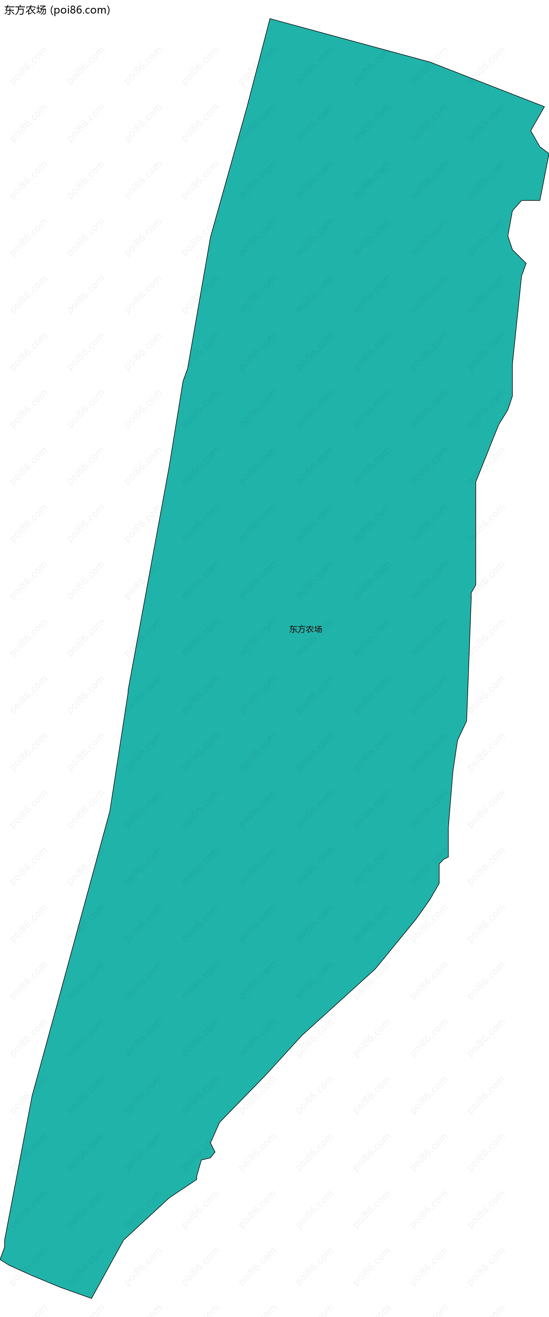东方农场边界地图