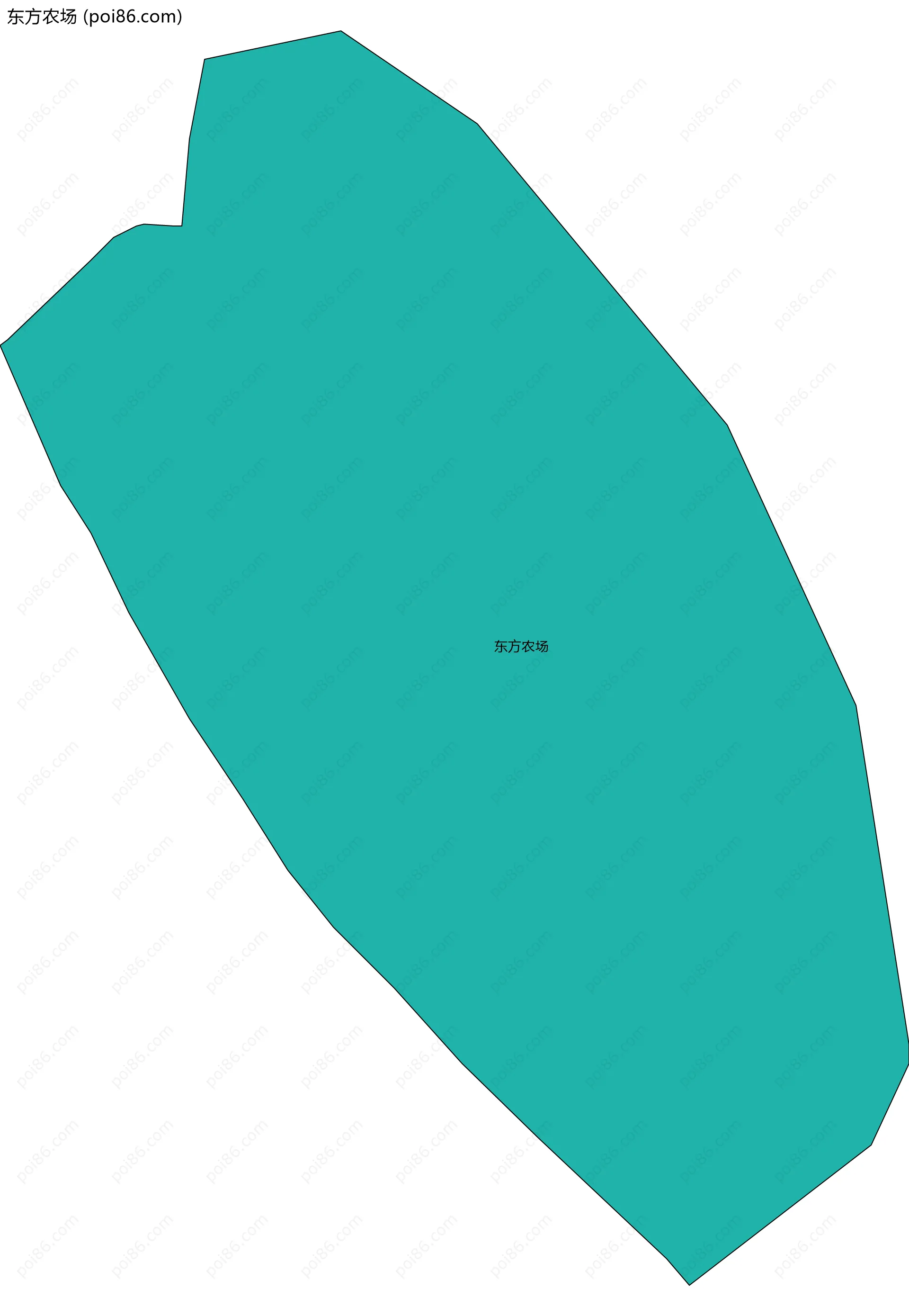 东方农场边界地图