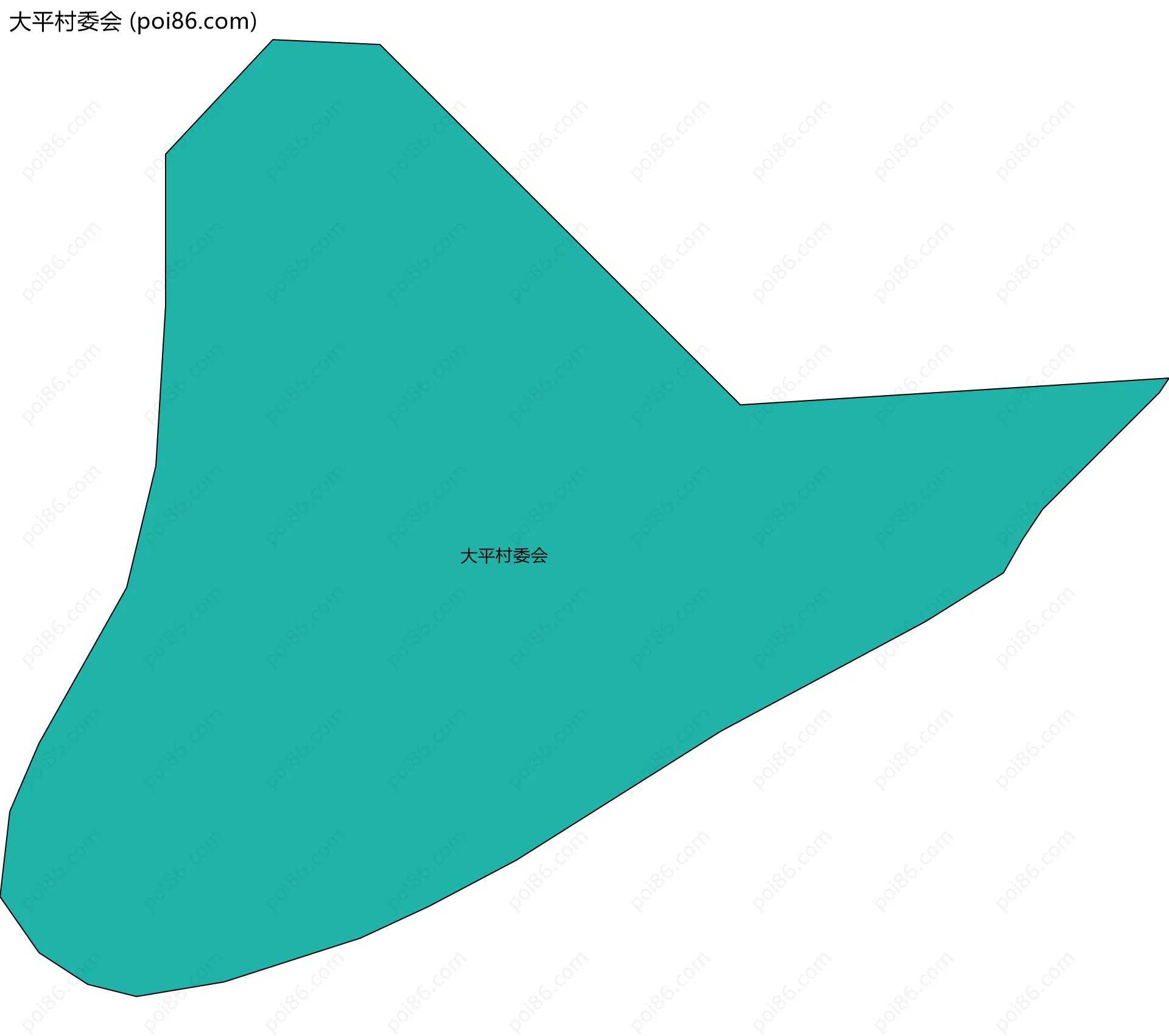 大平村委会边界地图