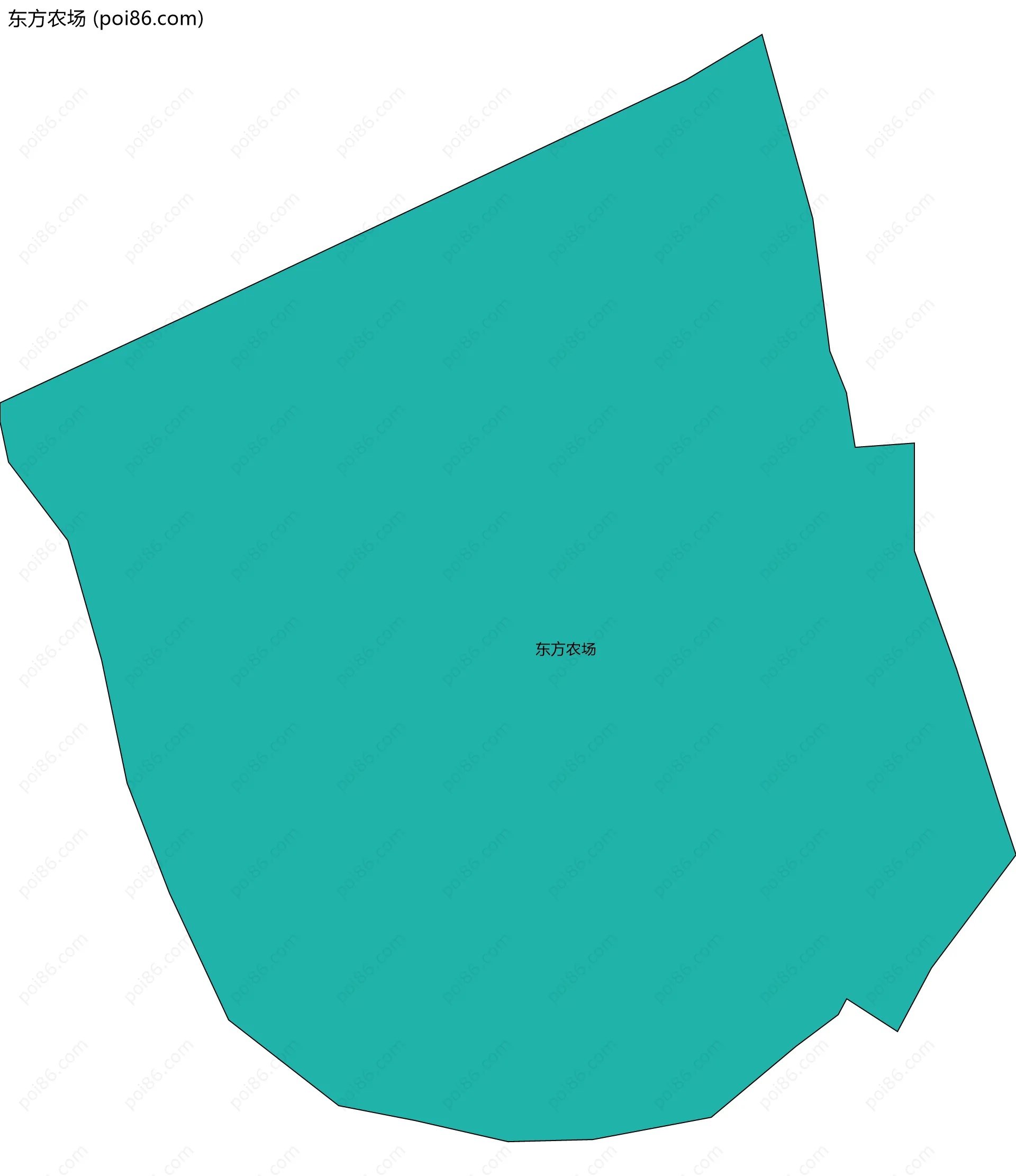 东方农场边界地图