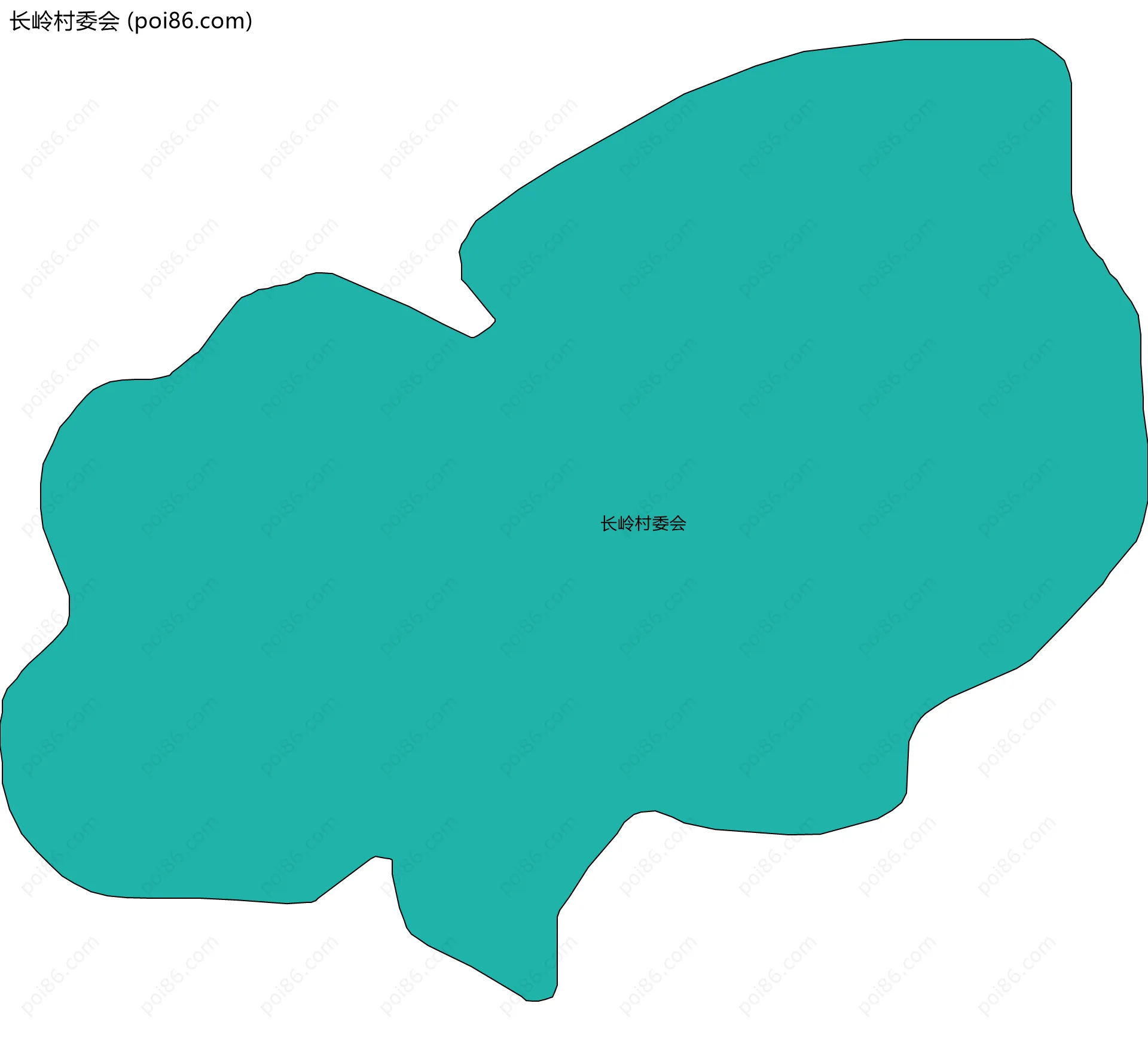 长岭村委会边界地图