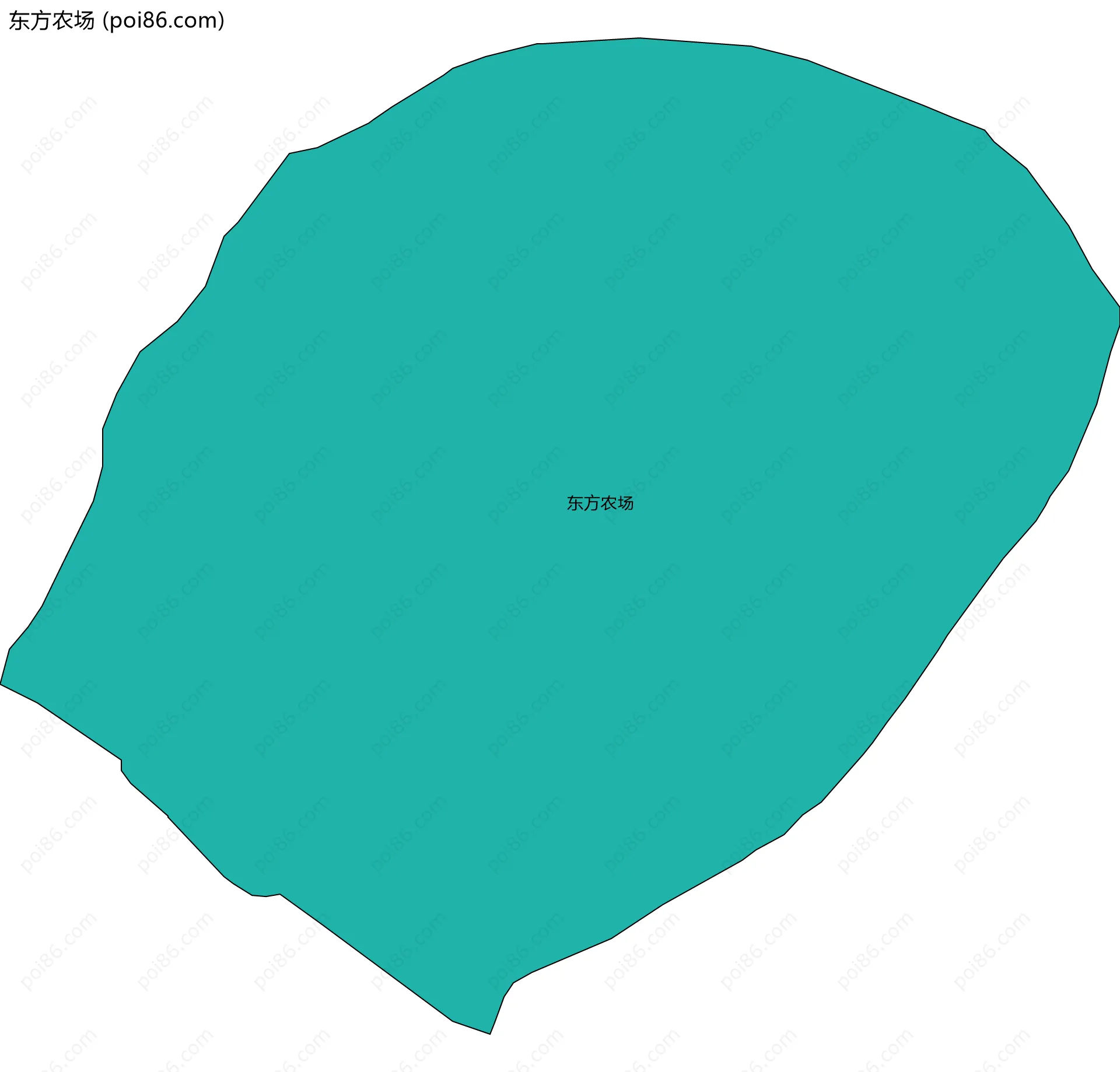 东方农场边界地图