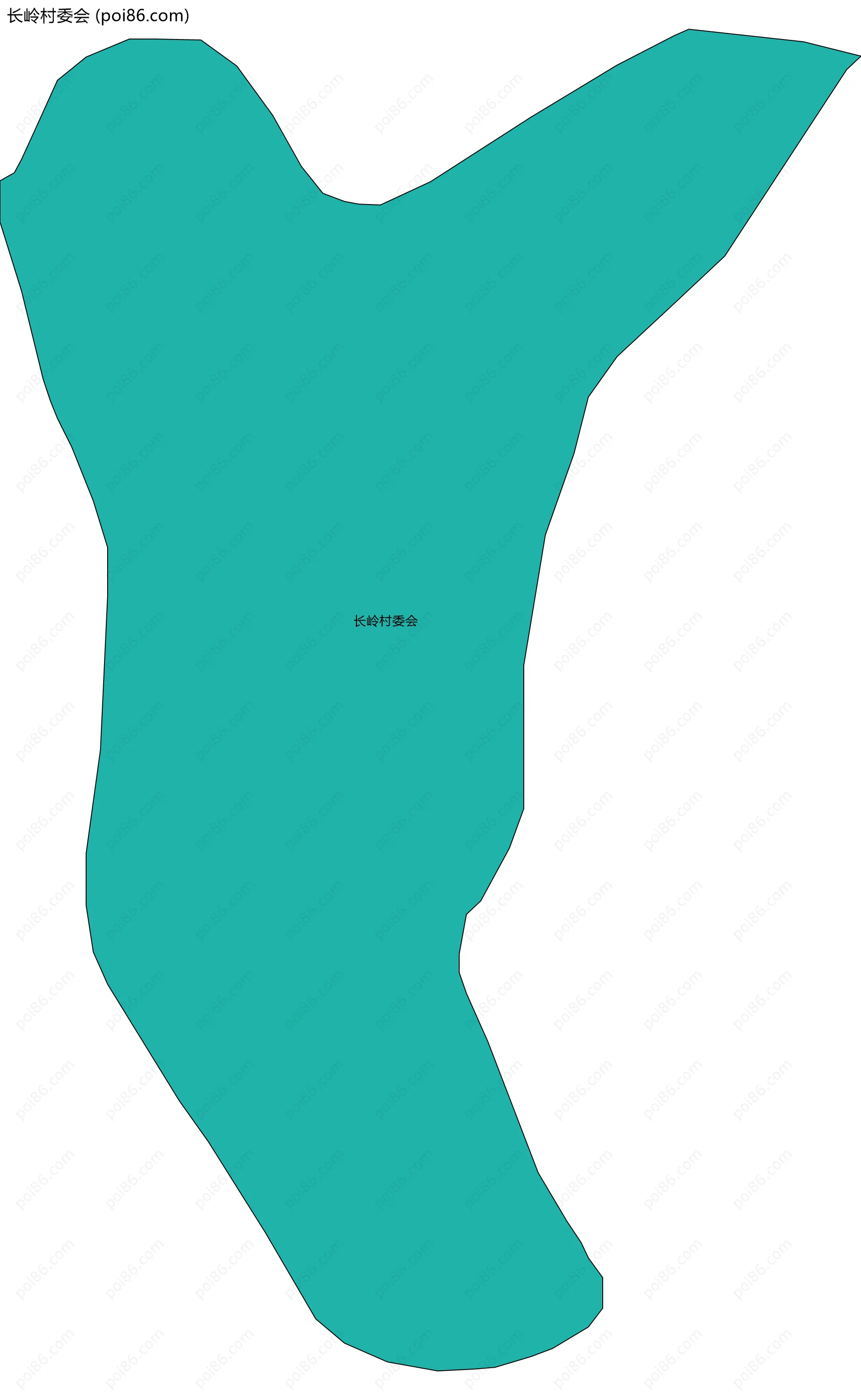 长岭村委会边界地图