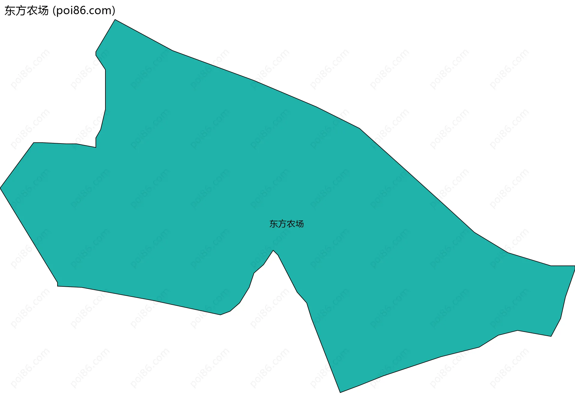 东方农场边界地图