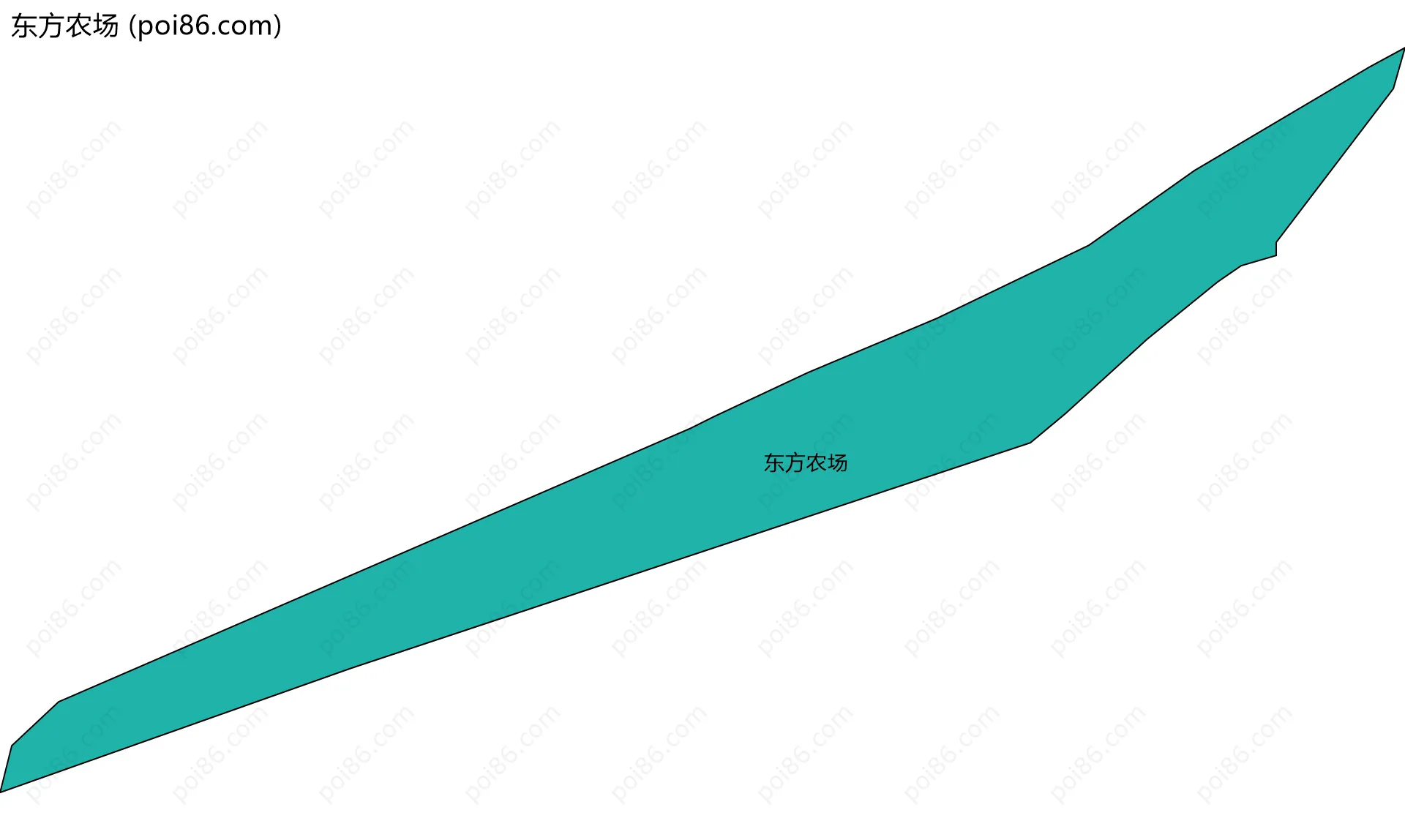 东方农场边界地图