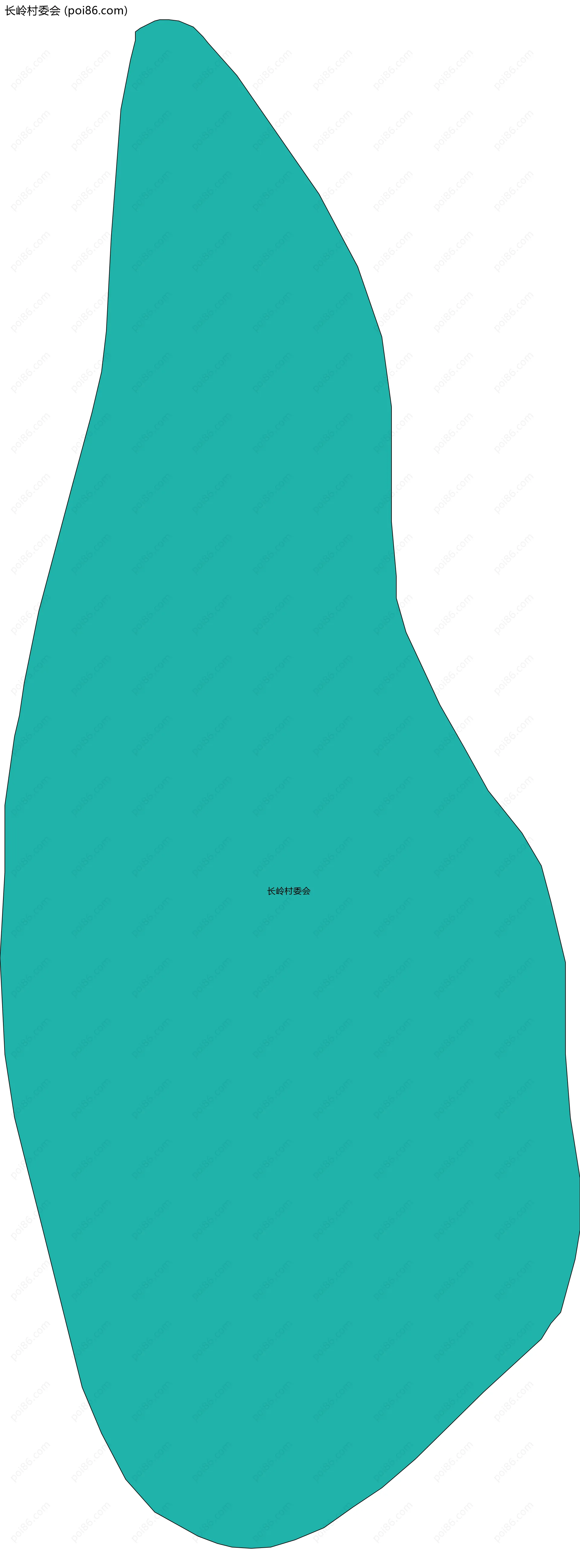 长岭村委会边界地图