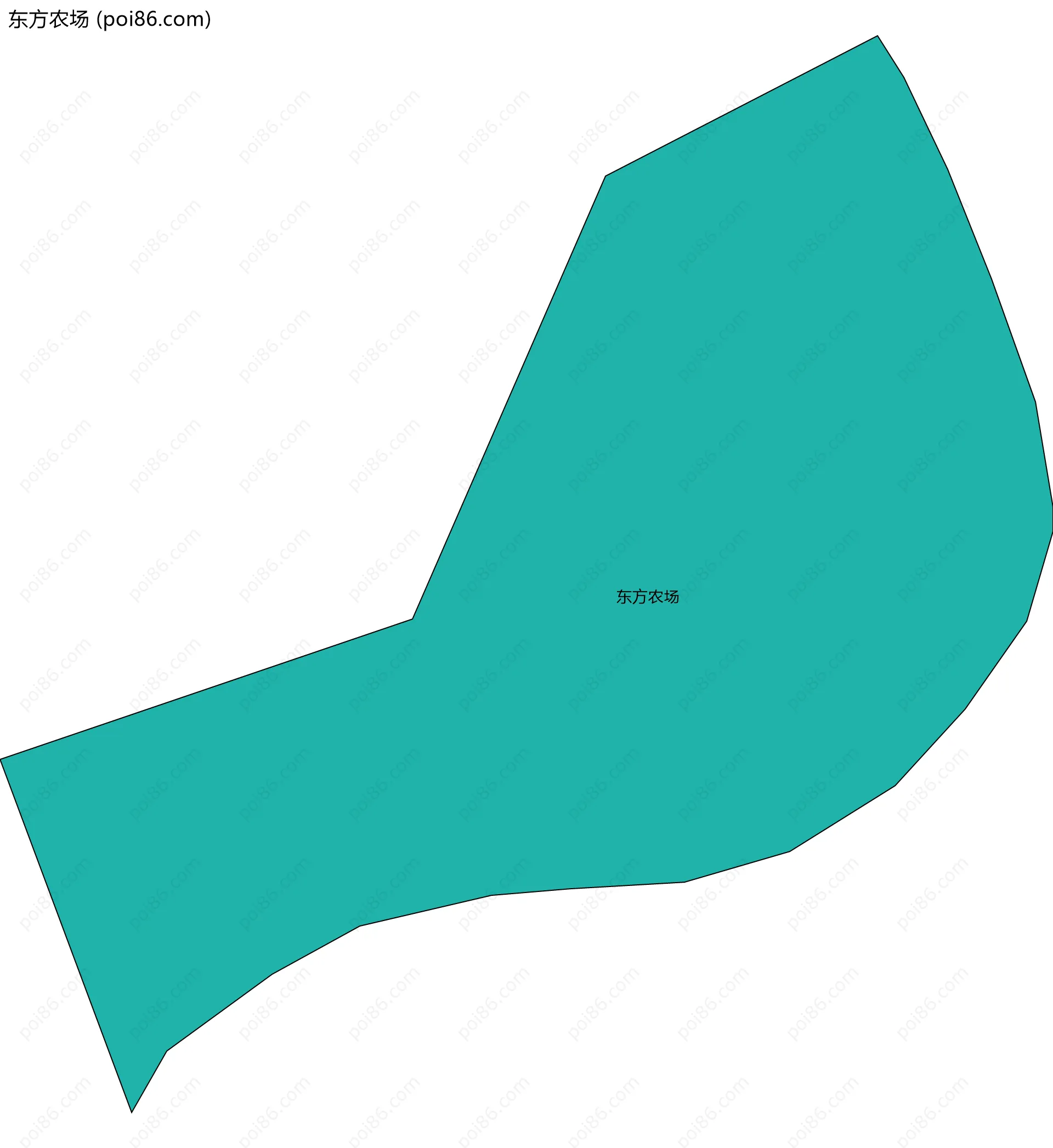 东方农场边界地图