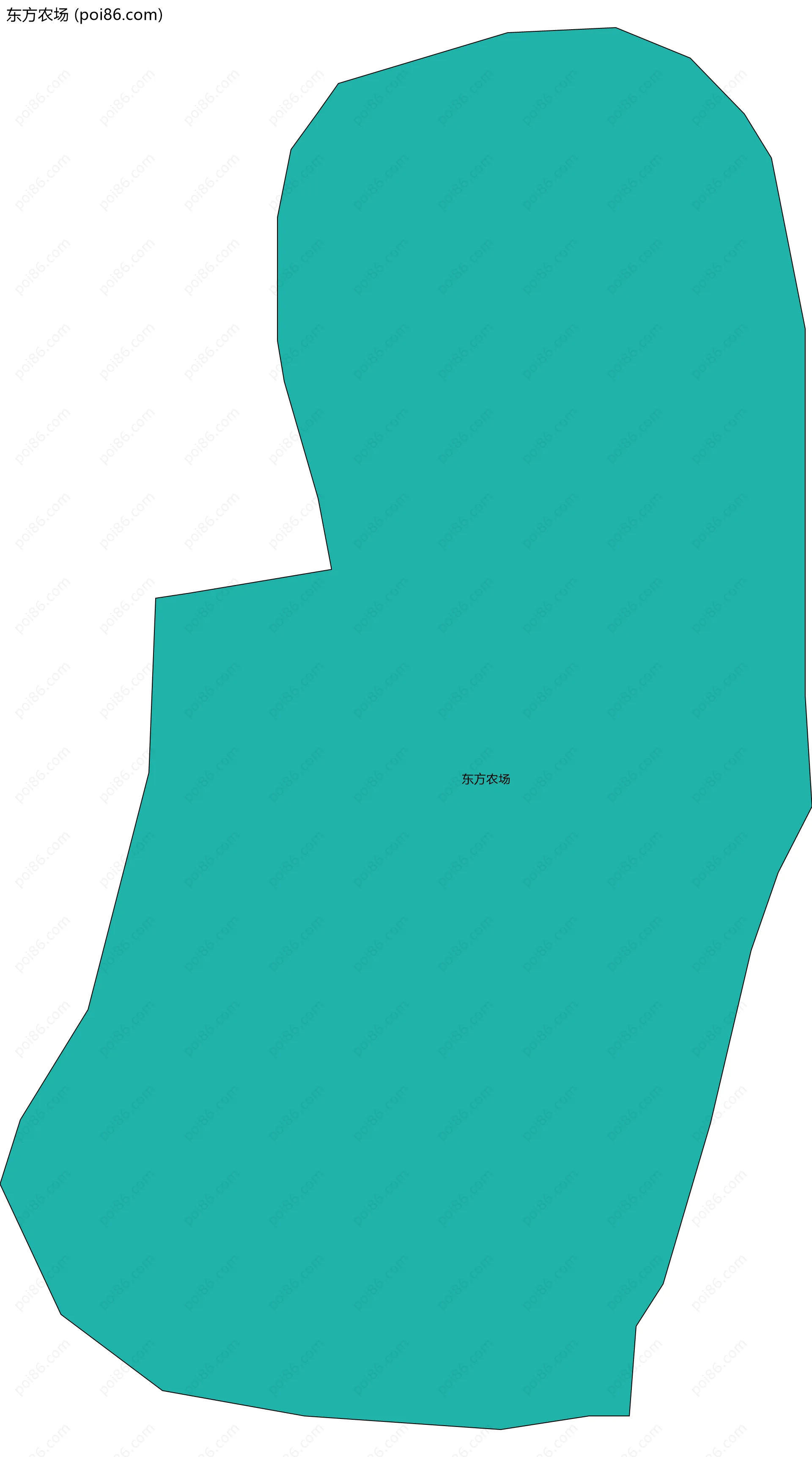 东方农场边界地图