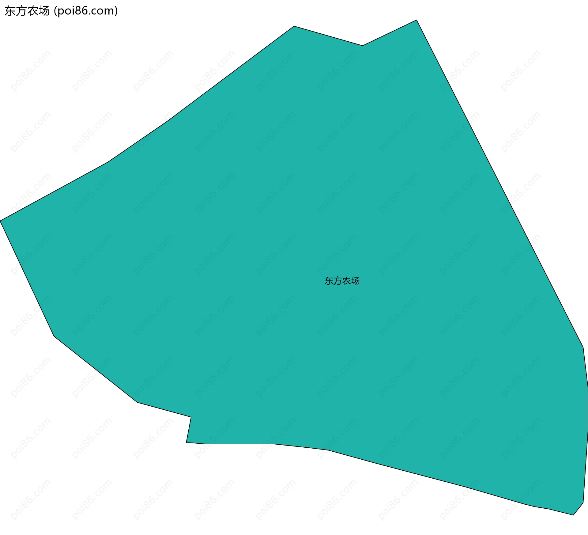 东方农场边界地图