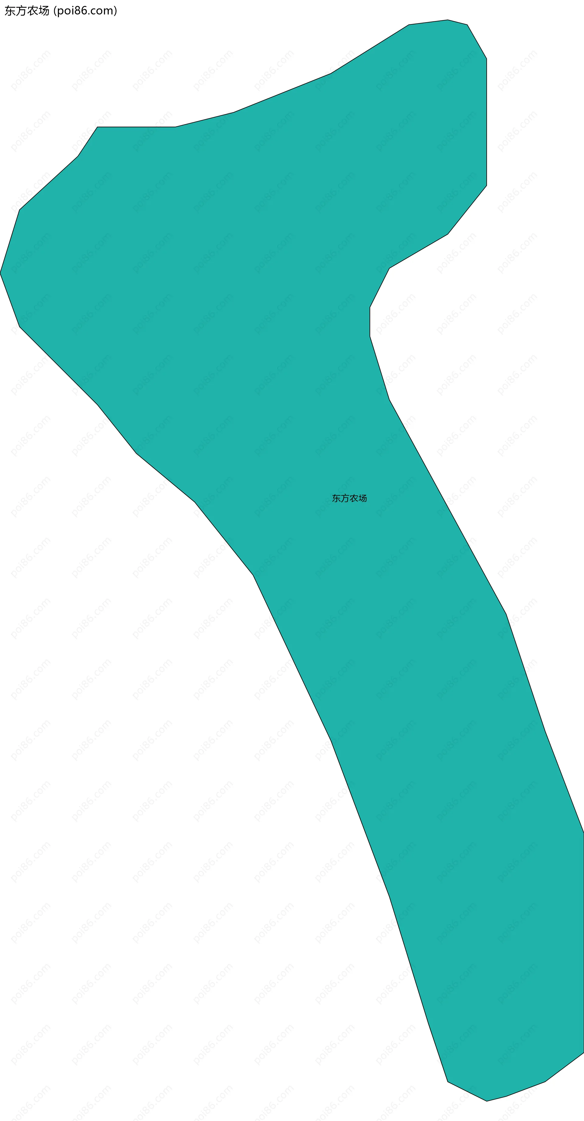 东方农场边界地图