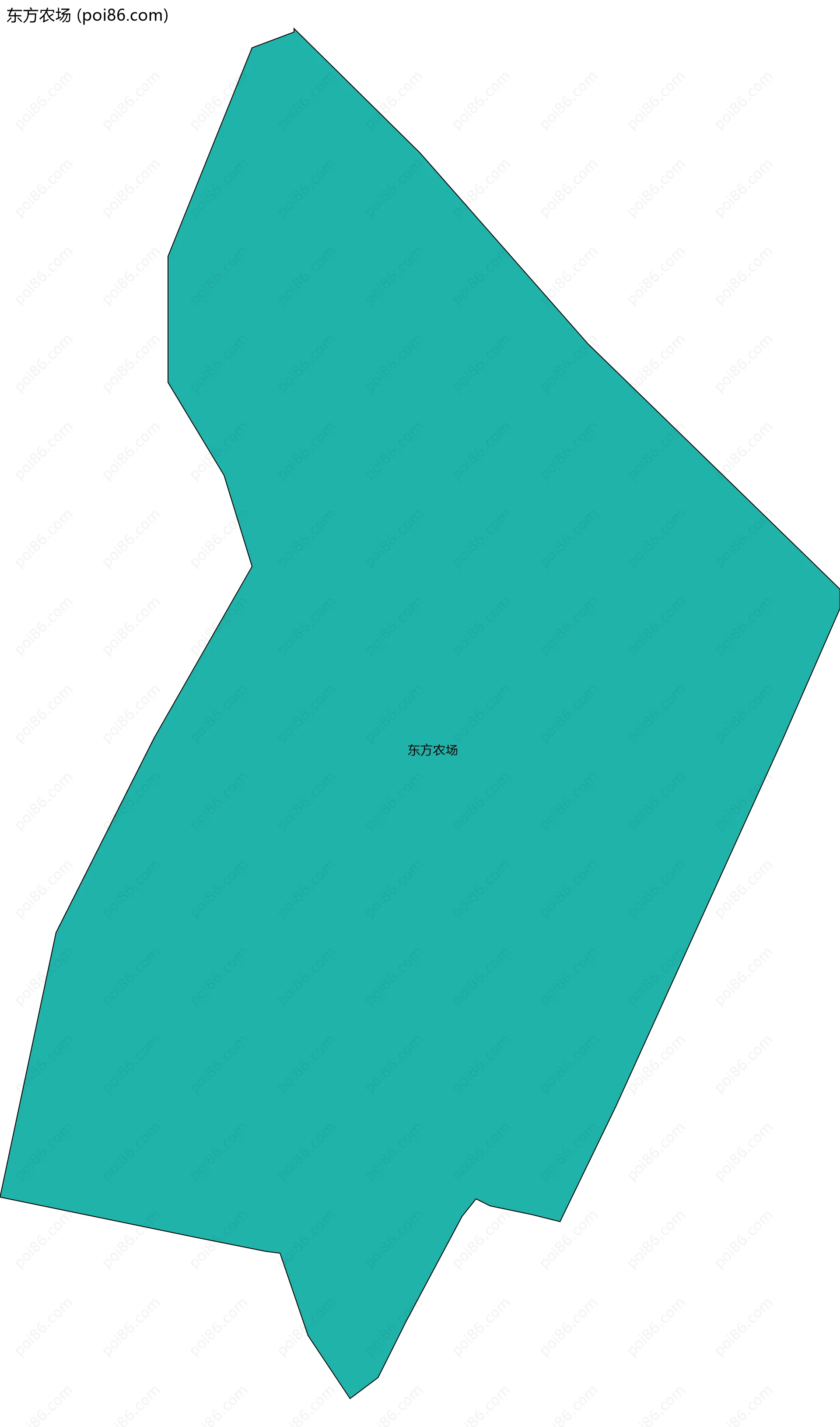 东方农场边界地图