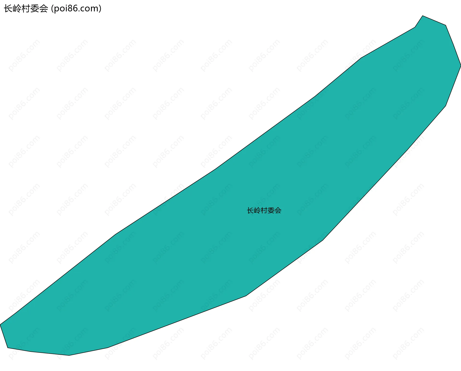 长岭村委会边界地图