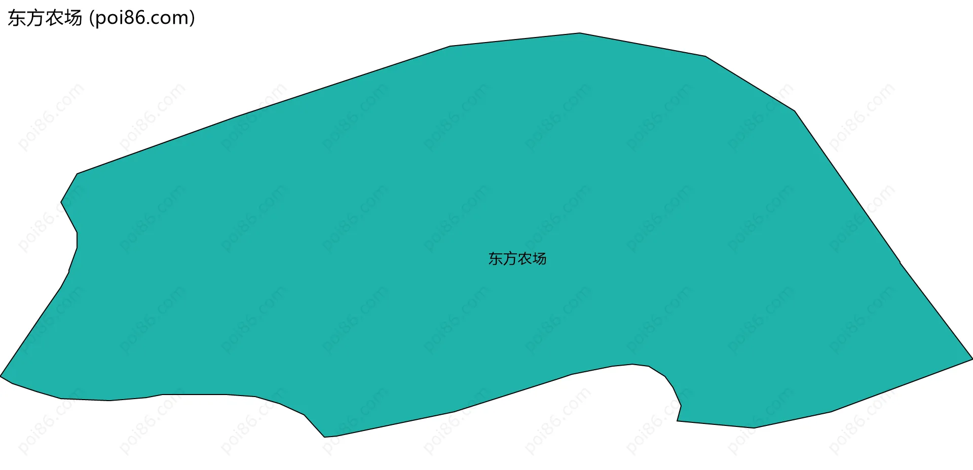 东方农场边界地图