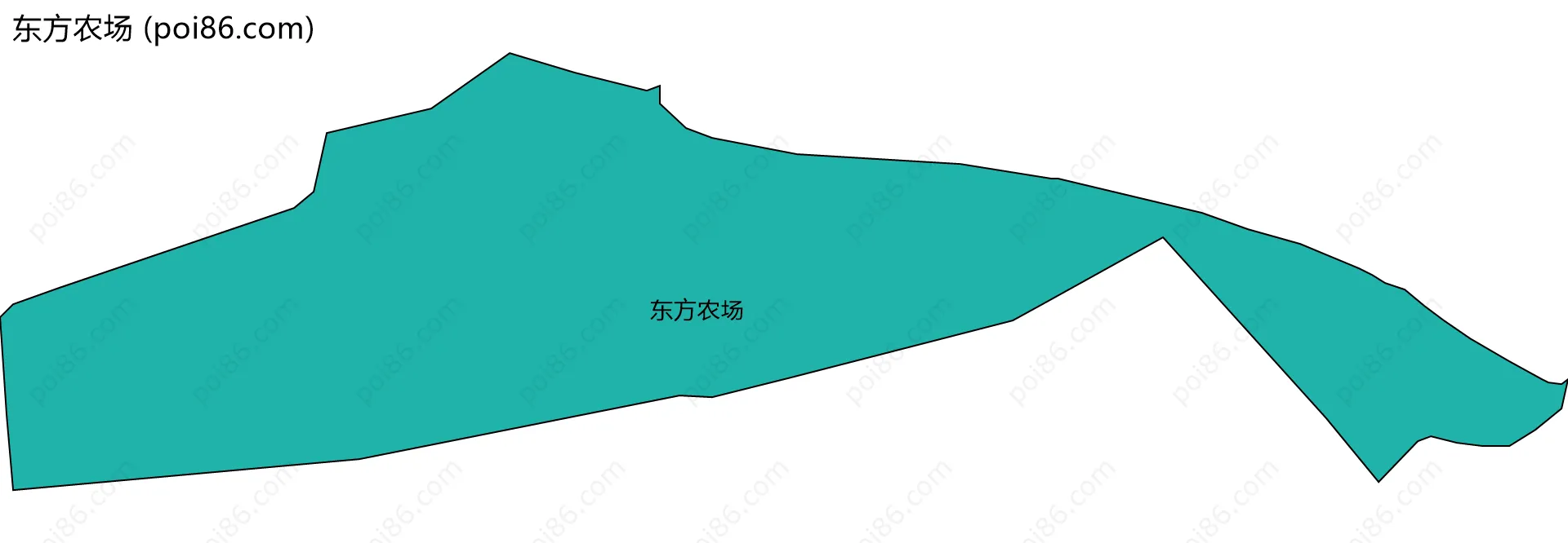 东方农场边界地图