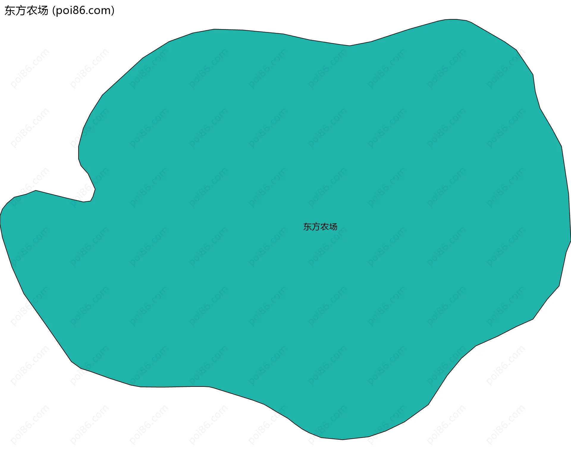 东方农场边界地图