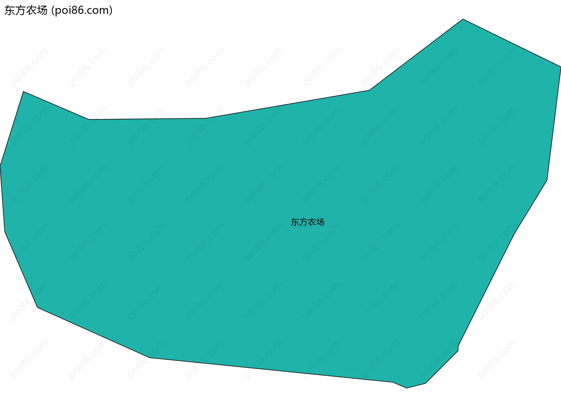 东方农场边界地图