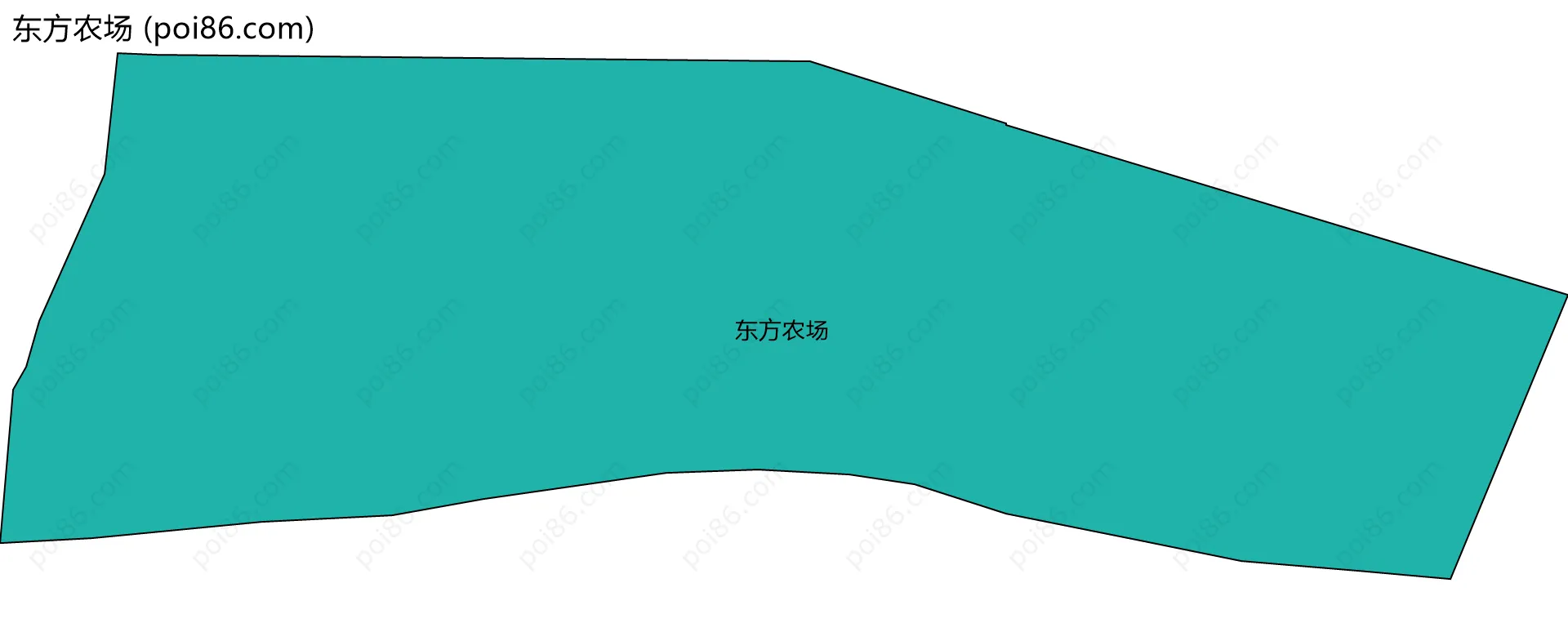 东方农场边界地图