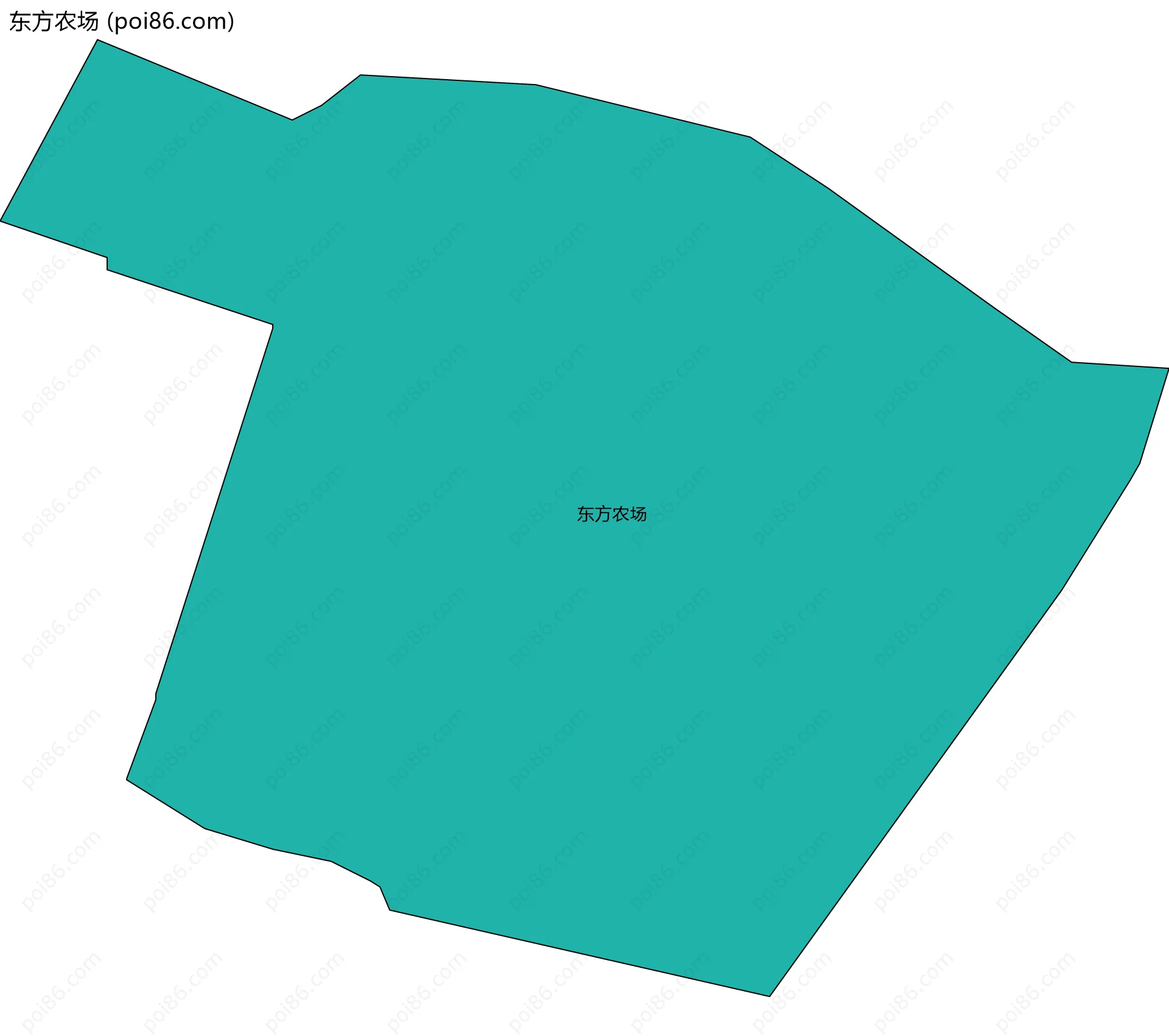 东方农场边界地图