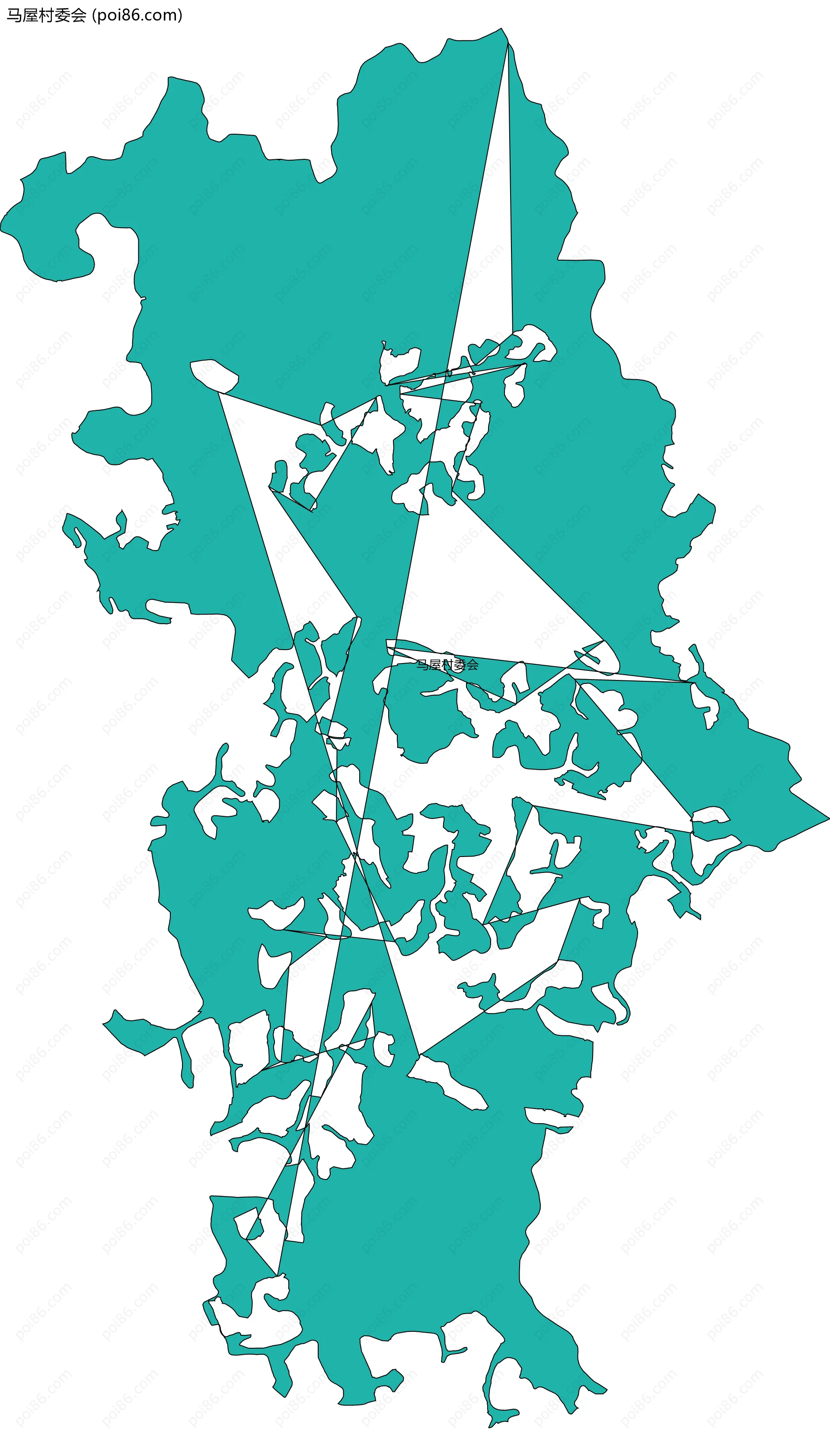 马屋村委会边界地图