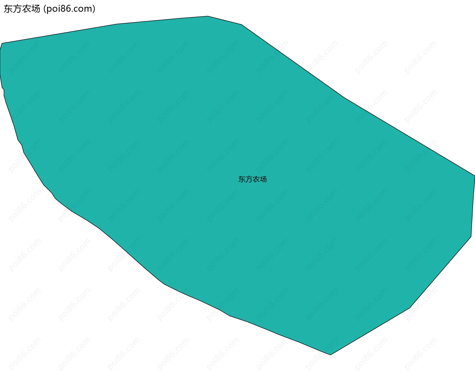 东方农场边界地图