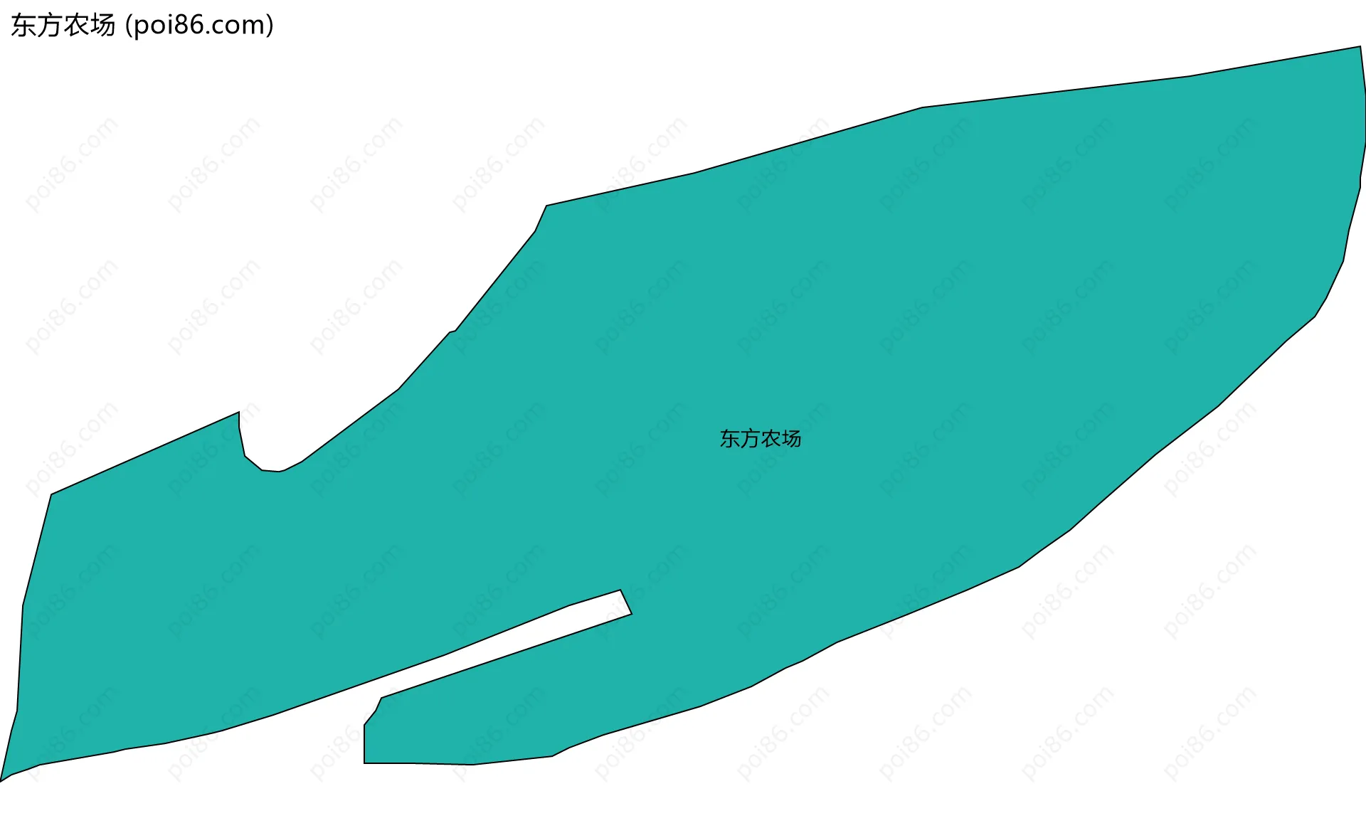 东方农场边界地图