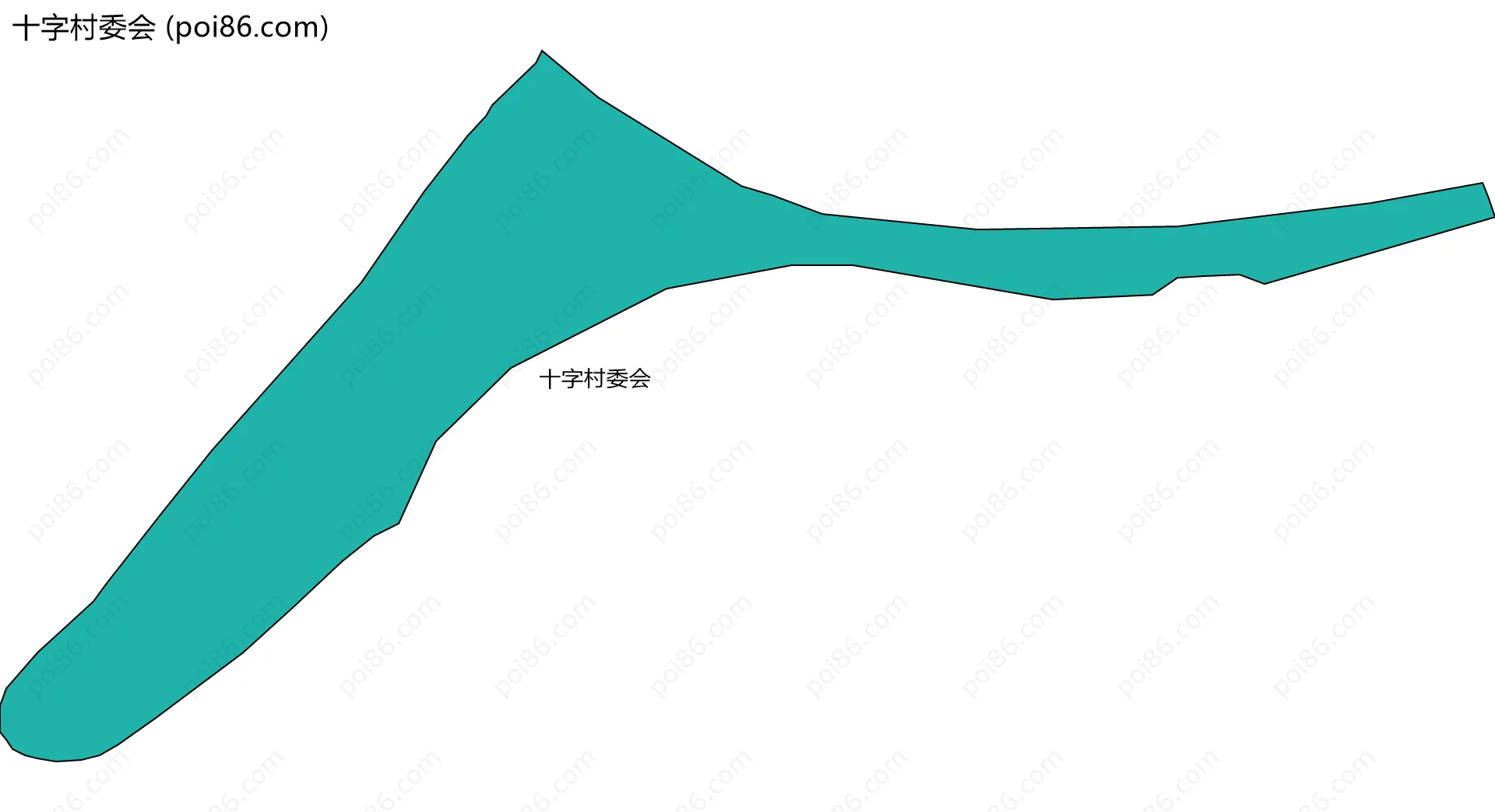 十字村委会边界地图