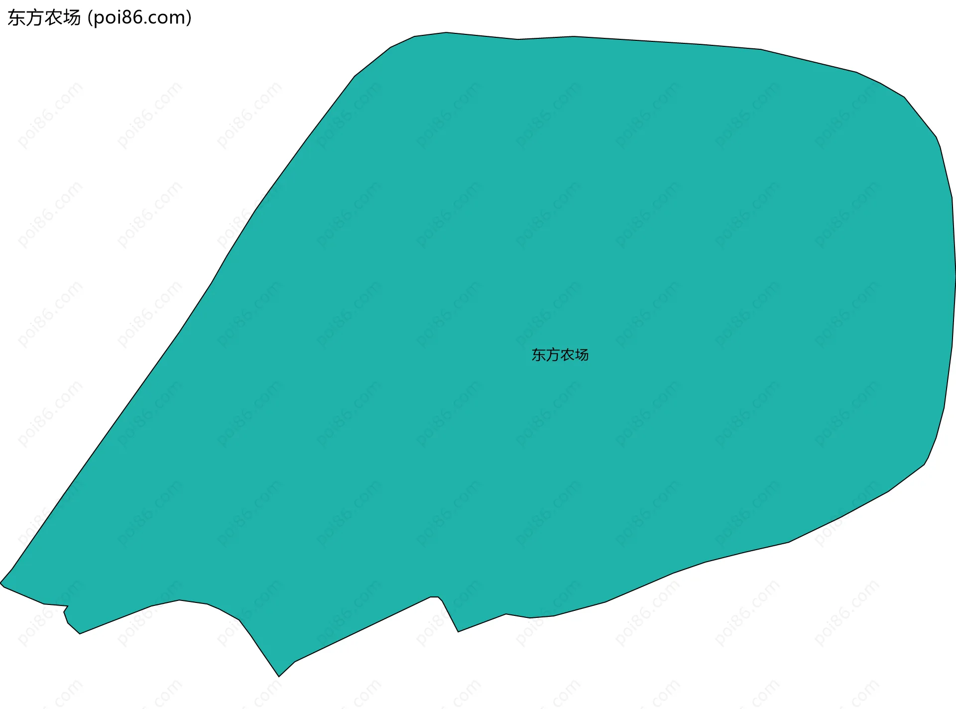 东方农场边界地图