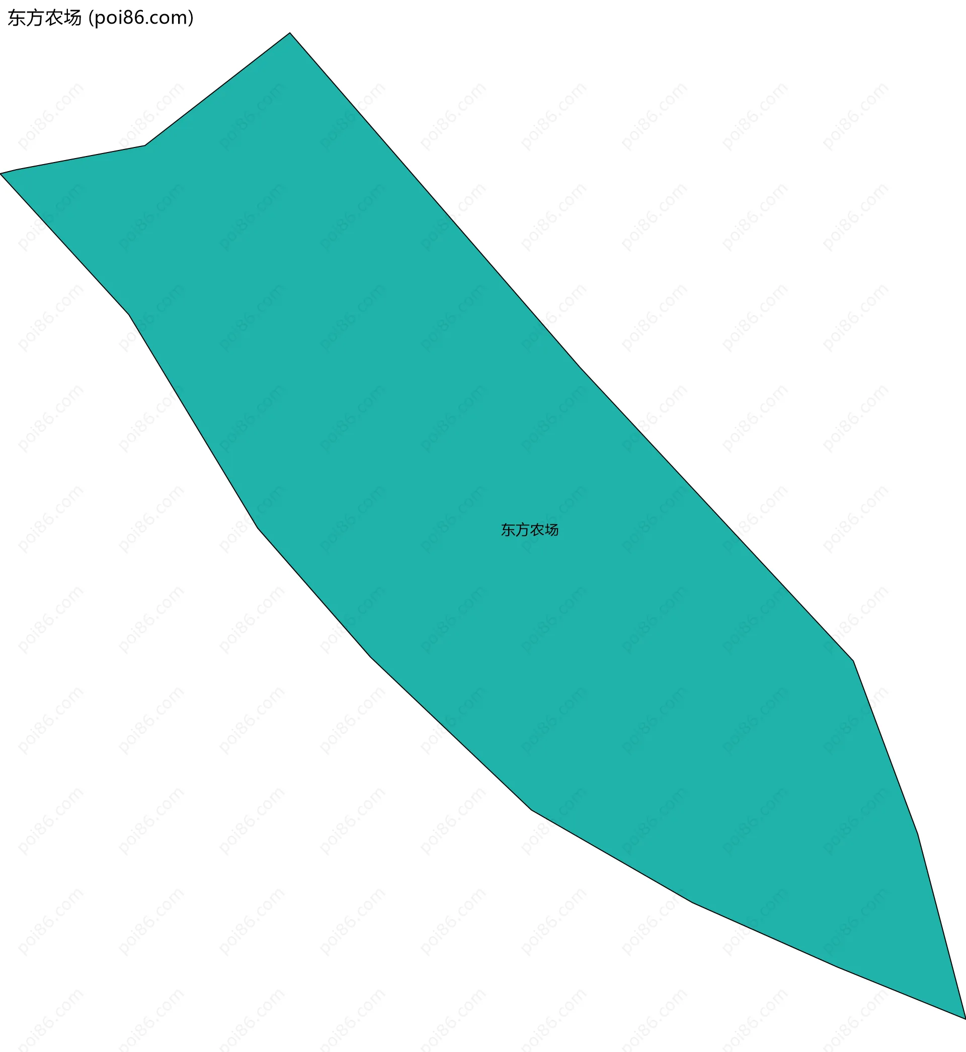 东方农场边界地图