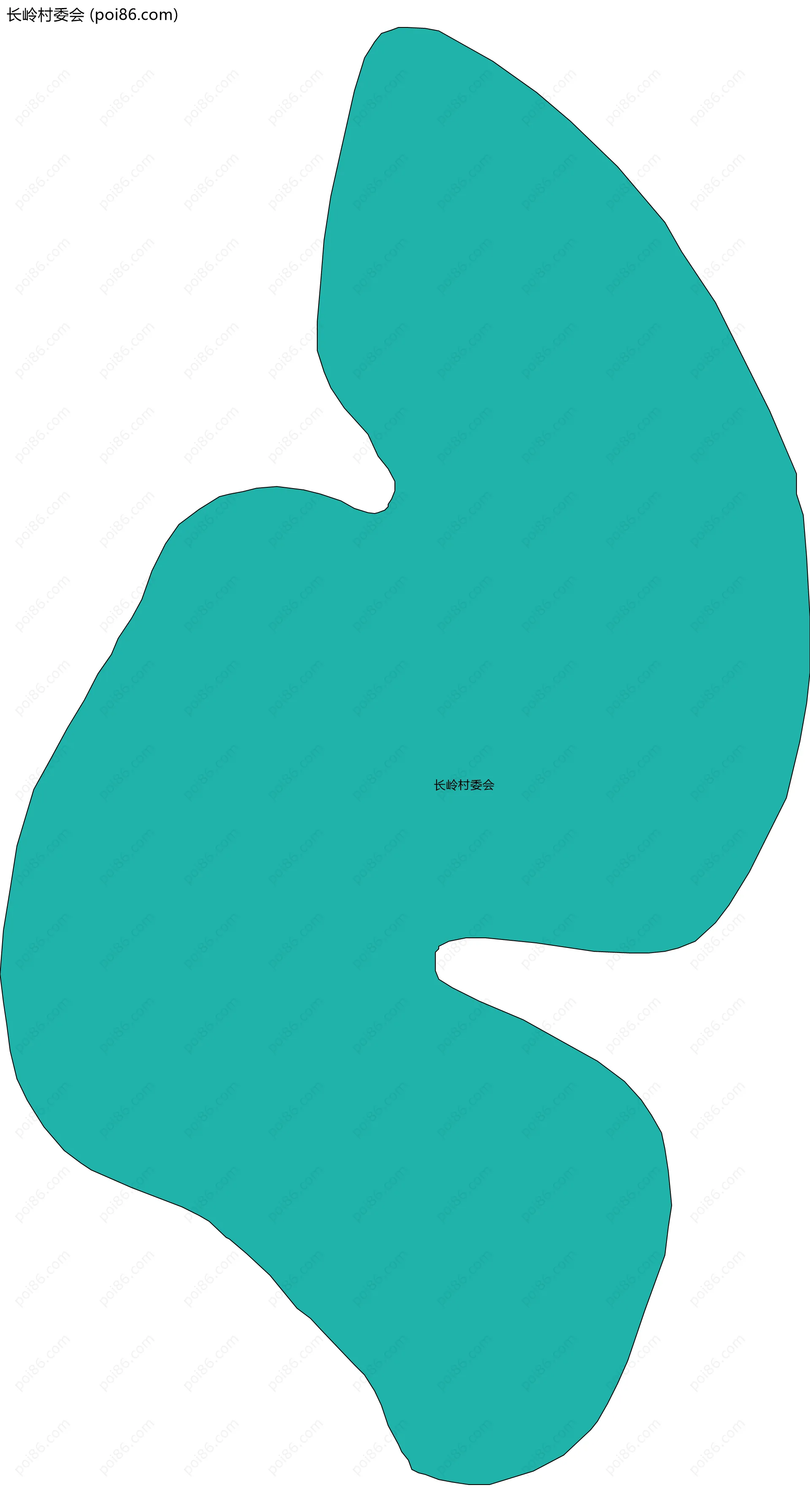 长岭村委会边界地图