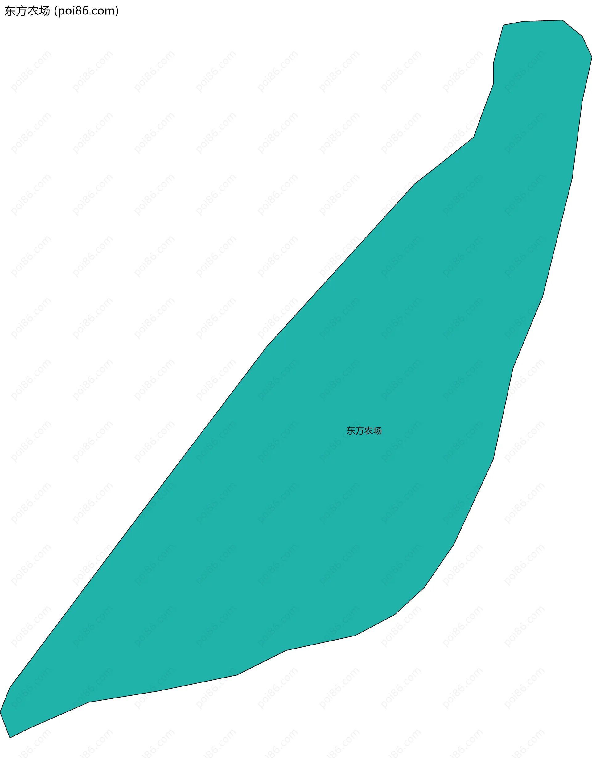 东方农场边界地图