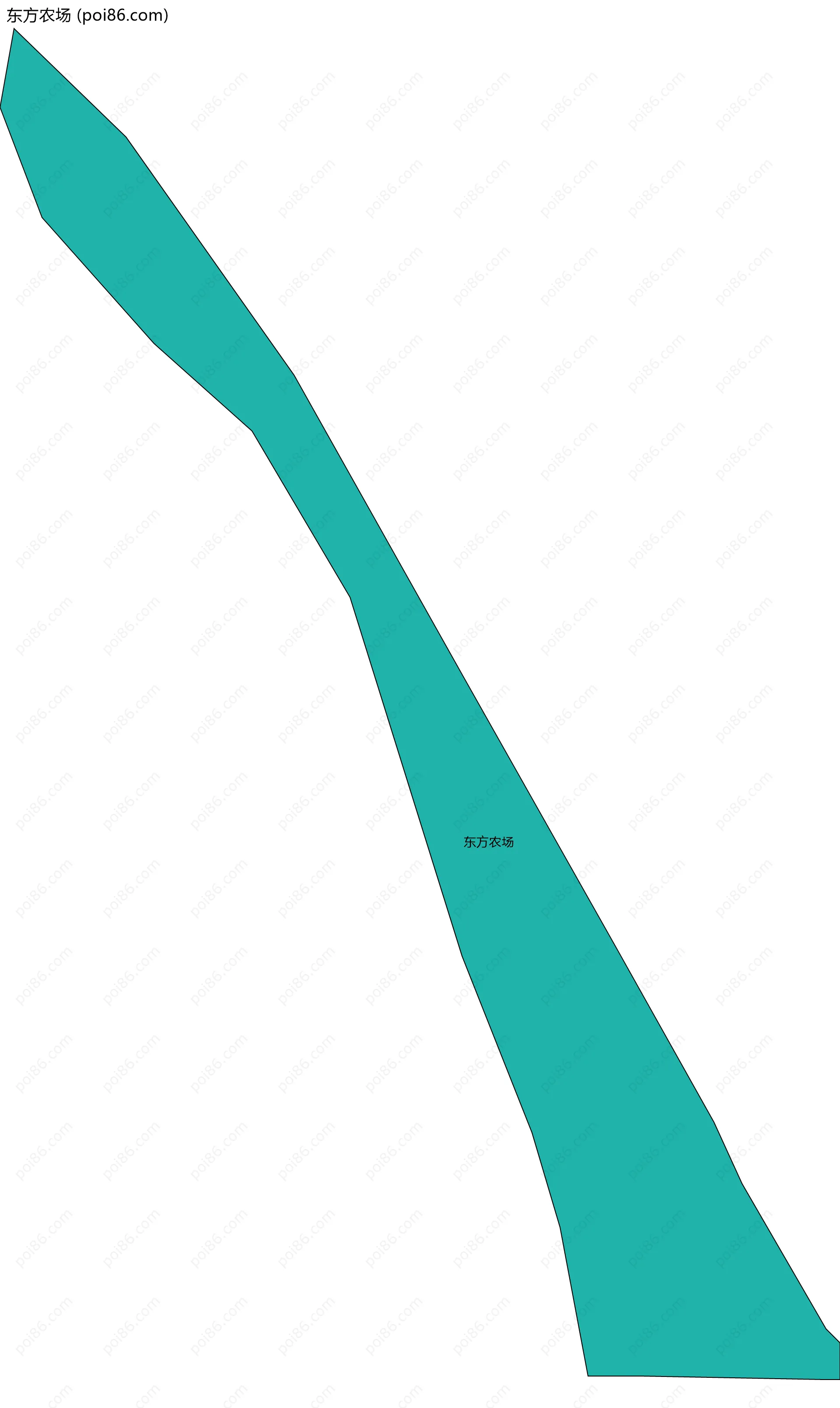 东方农场边界地图