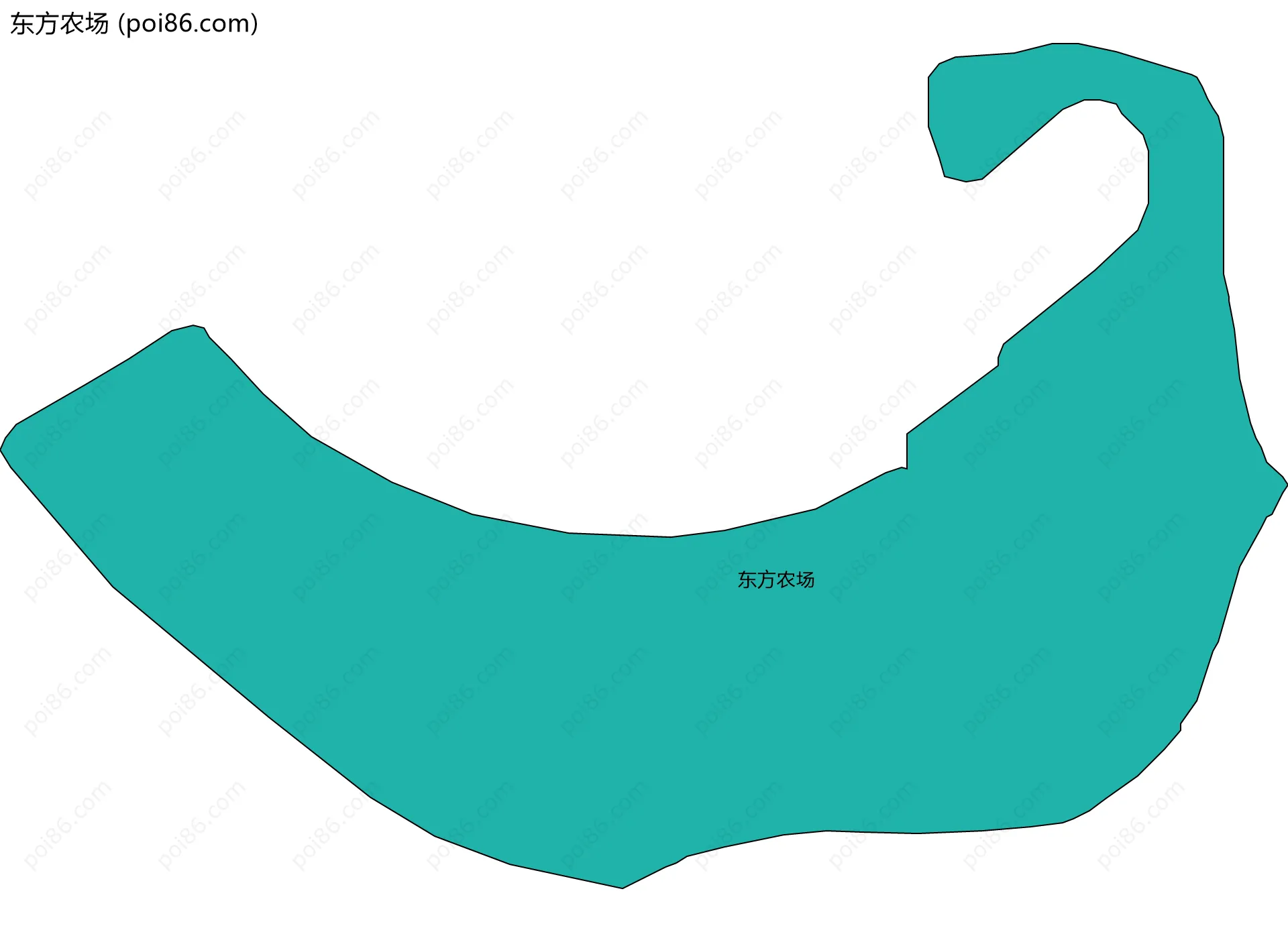 东方农场边界地图
