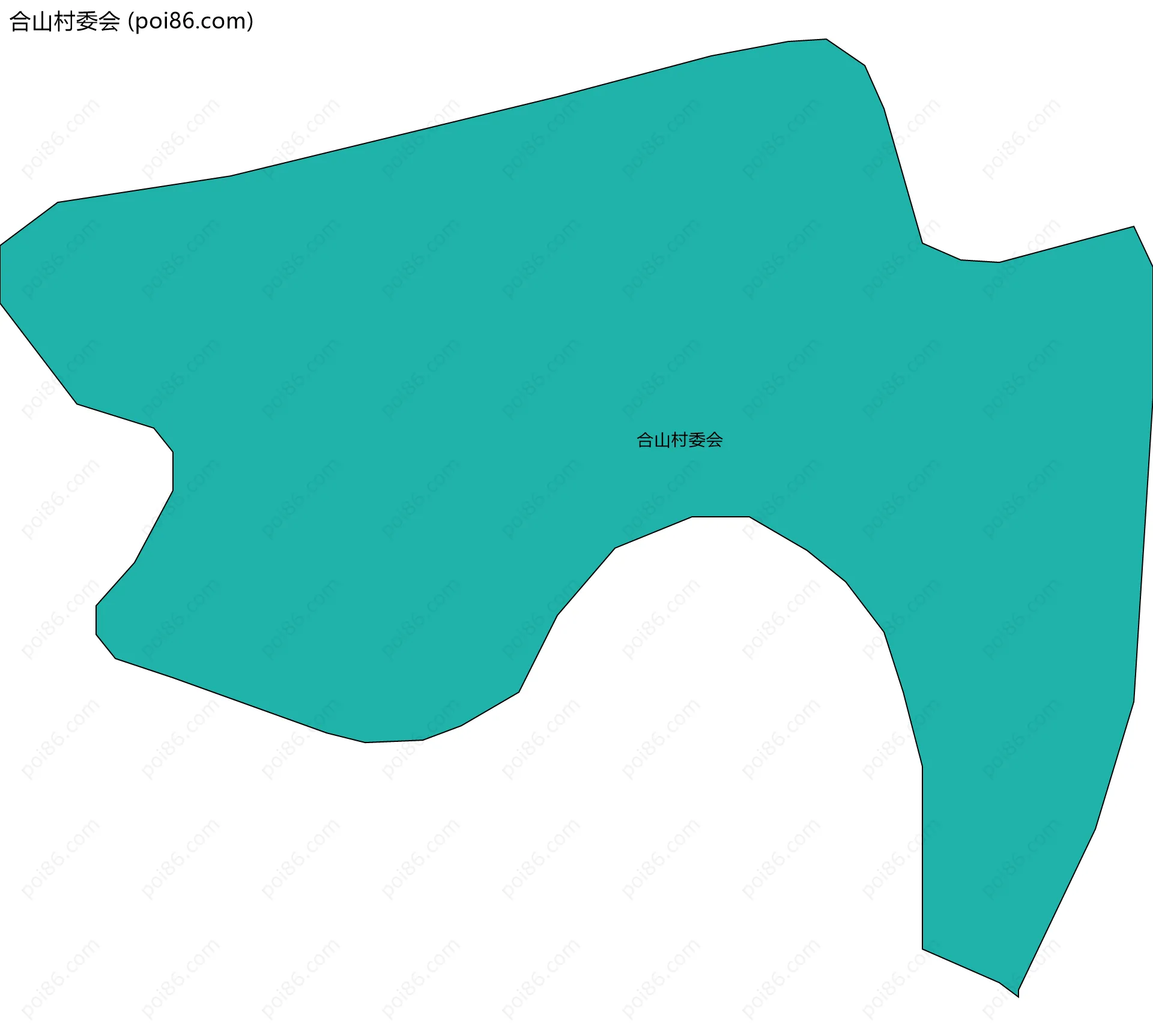 合山村委会边界地图