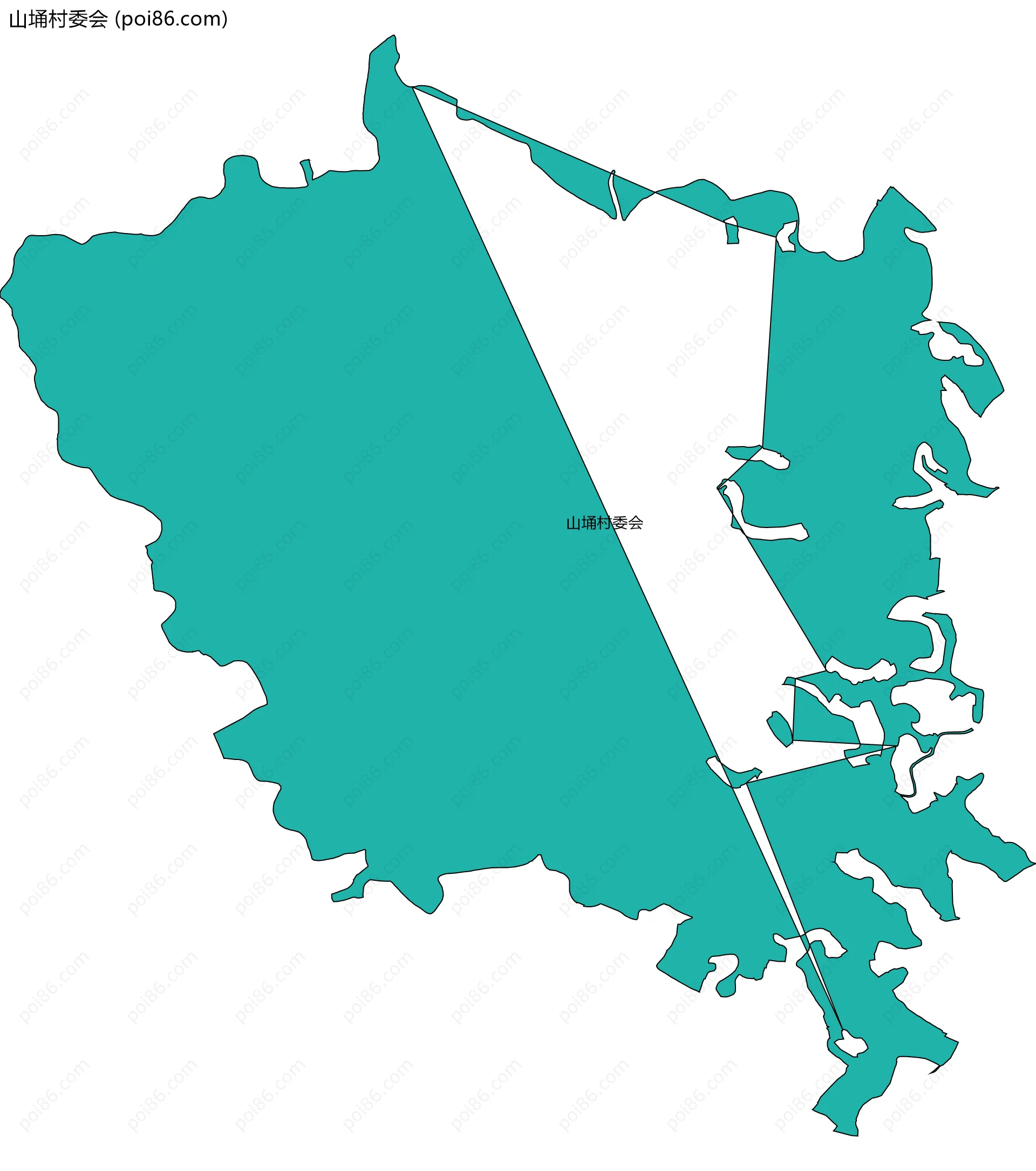 山埇村委会边界地图