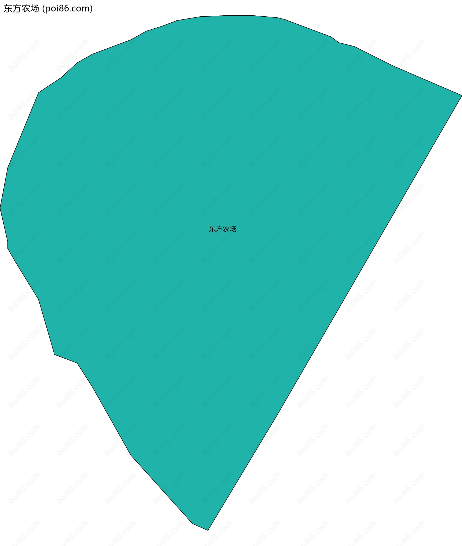 东方农场边界地图