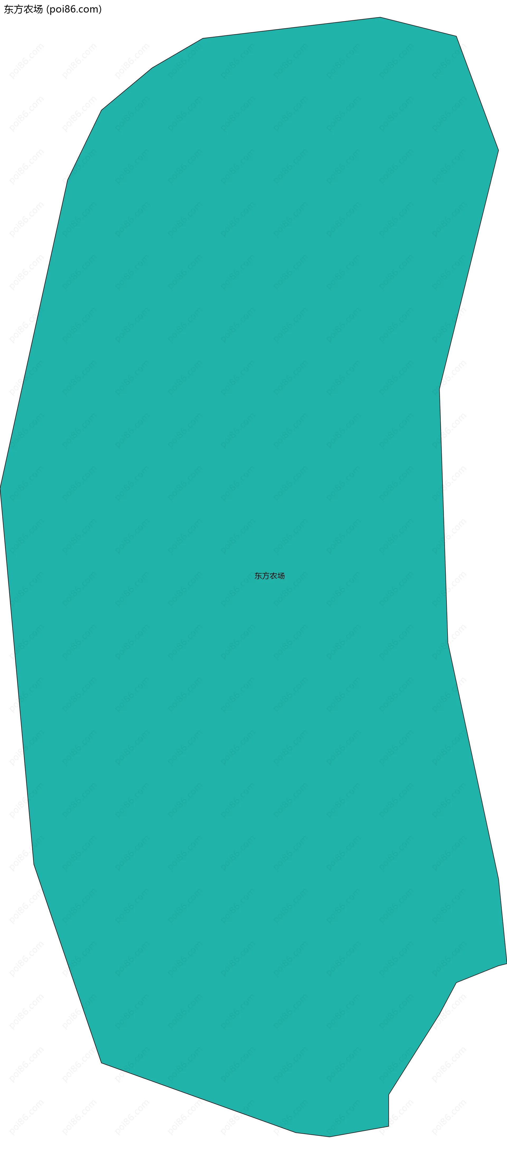 东方农场边界地图