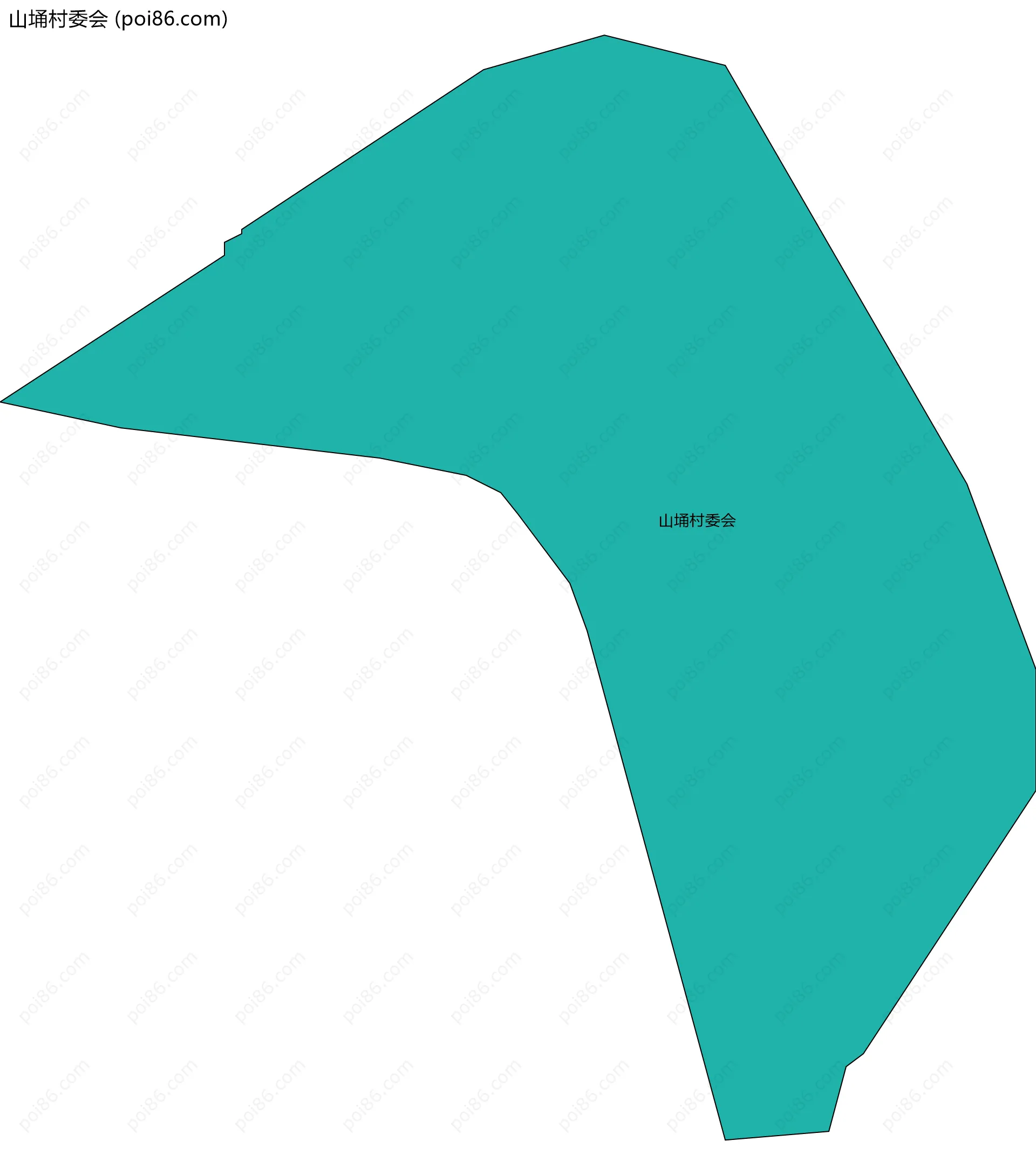 山埇村委会边界地图