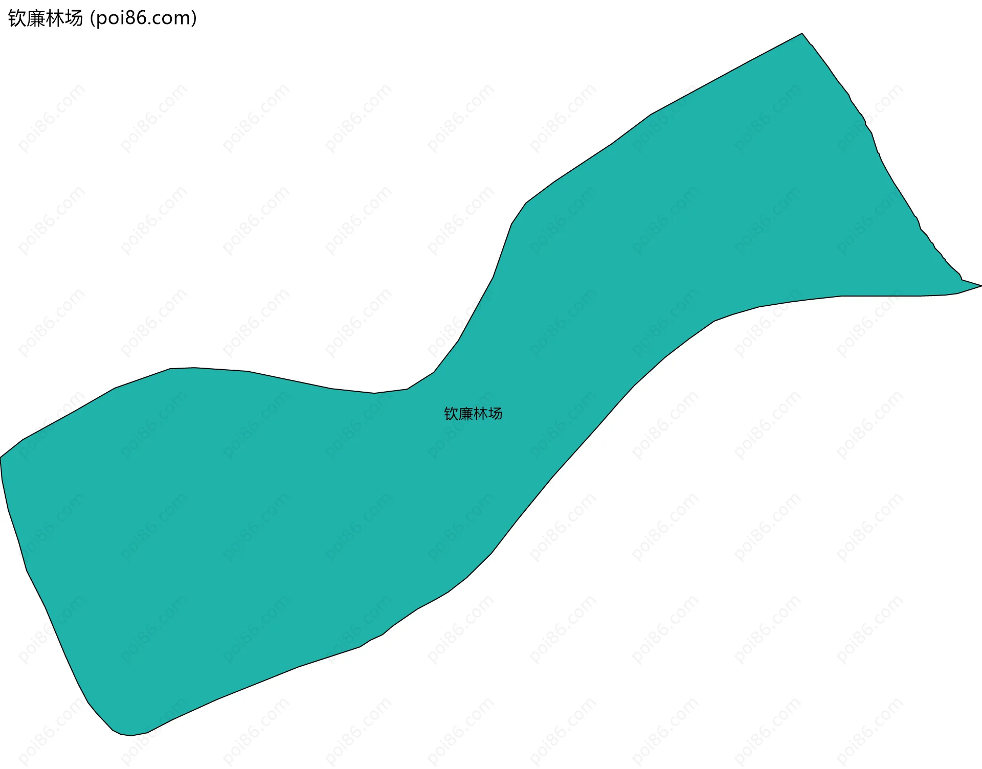 钦廉林场边界地图