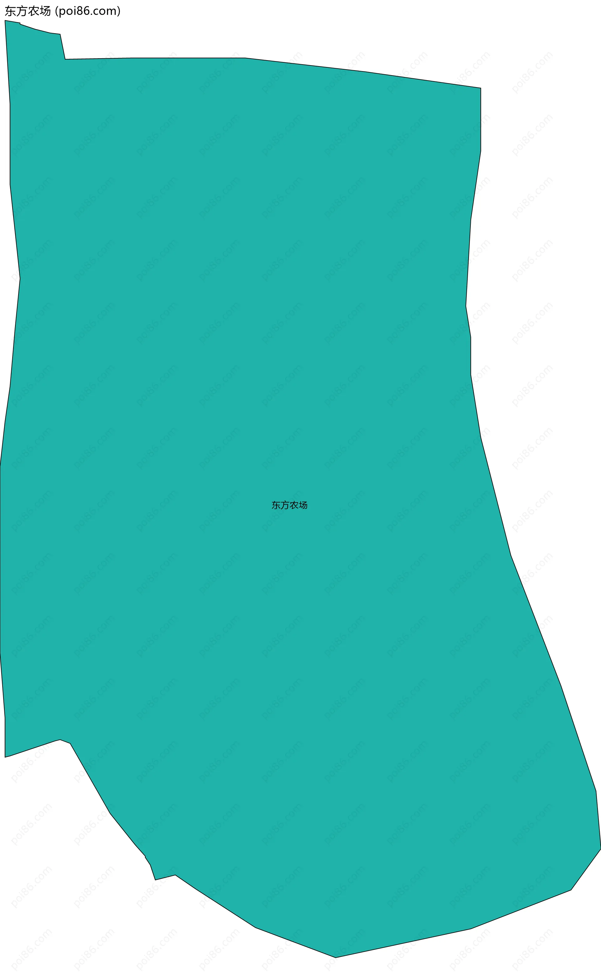 东方农场边界地图