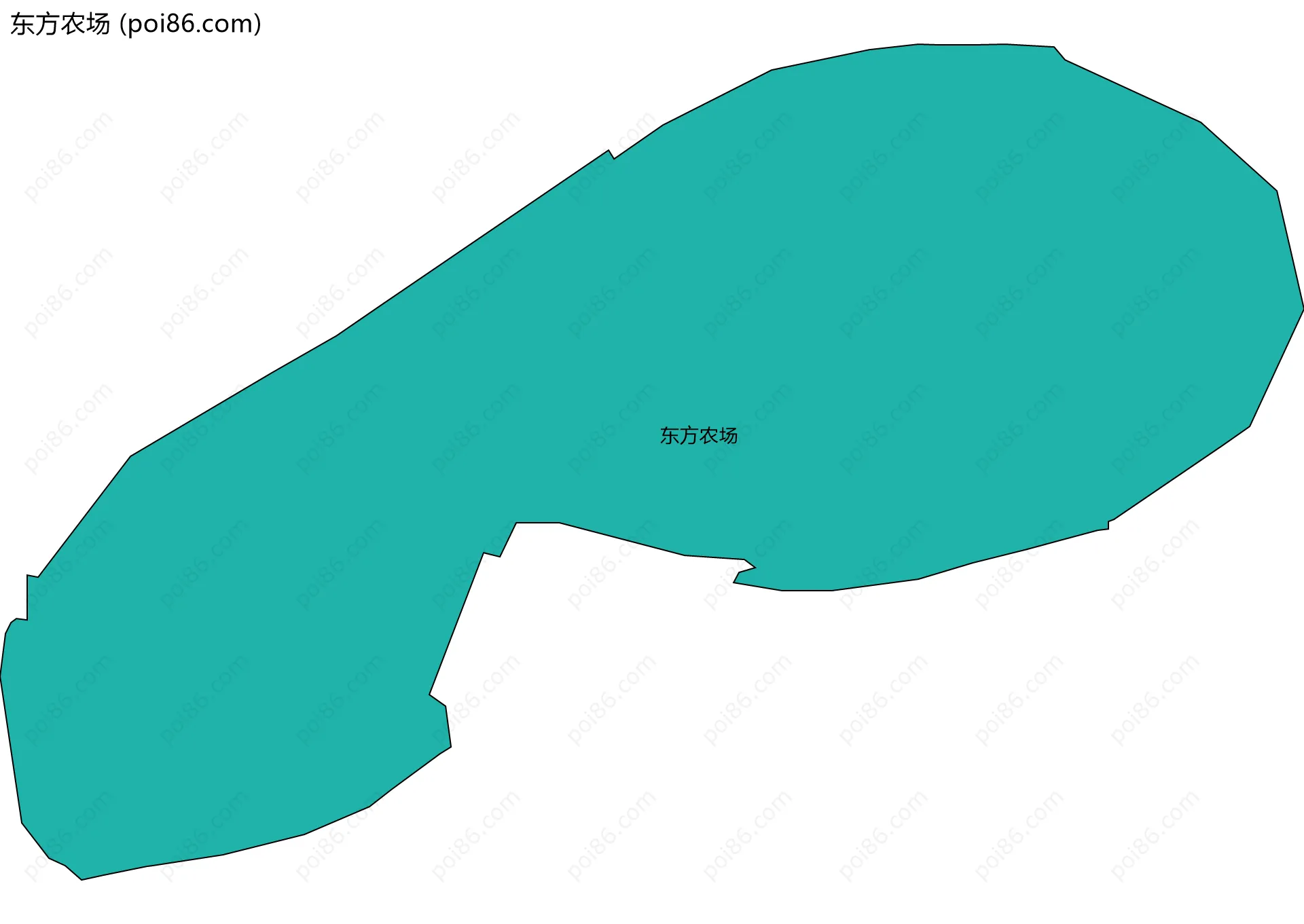 东方农场边界地图