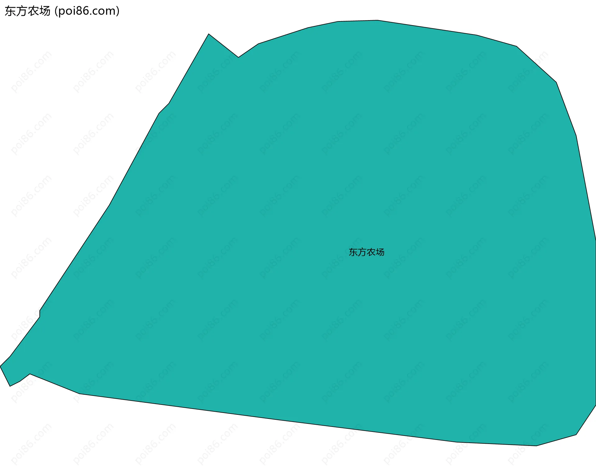 东方农场边界地图