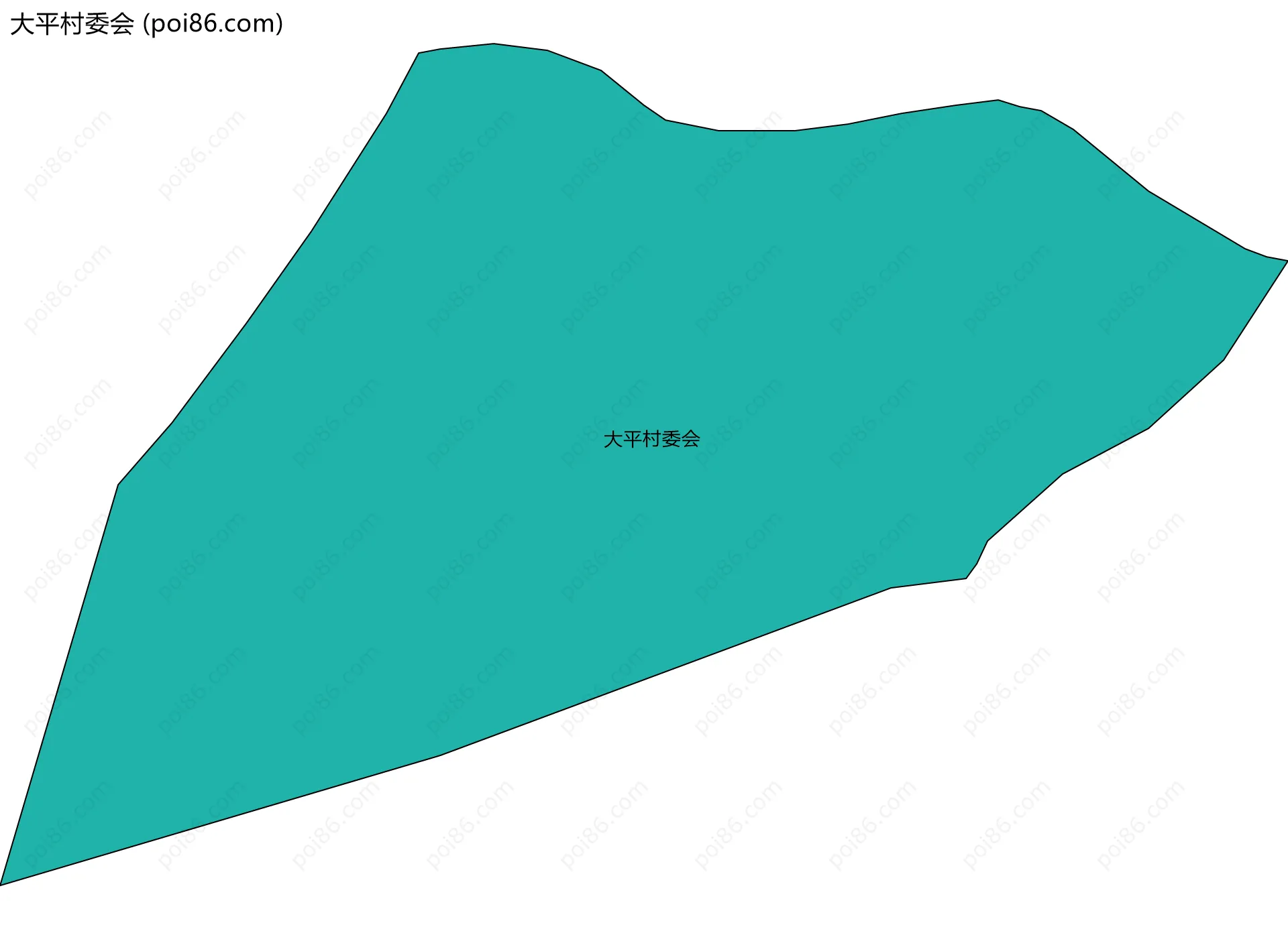 大平村委会边界地图