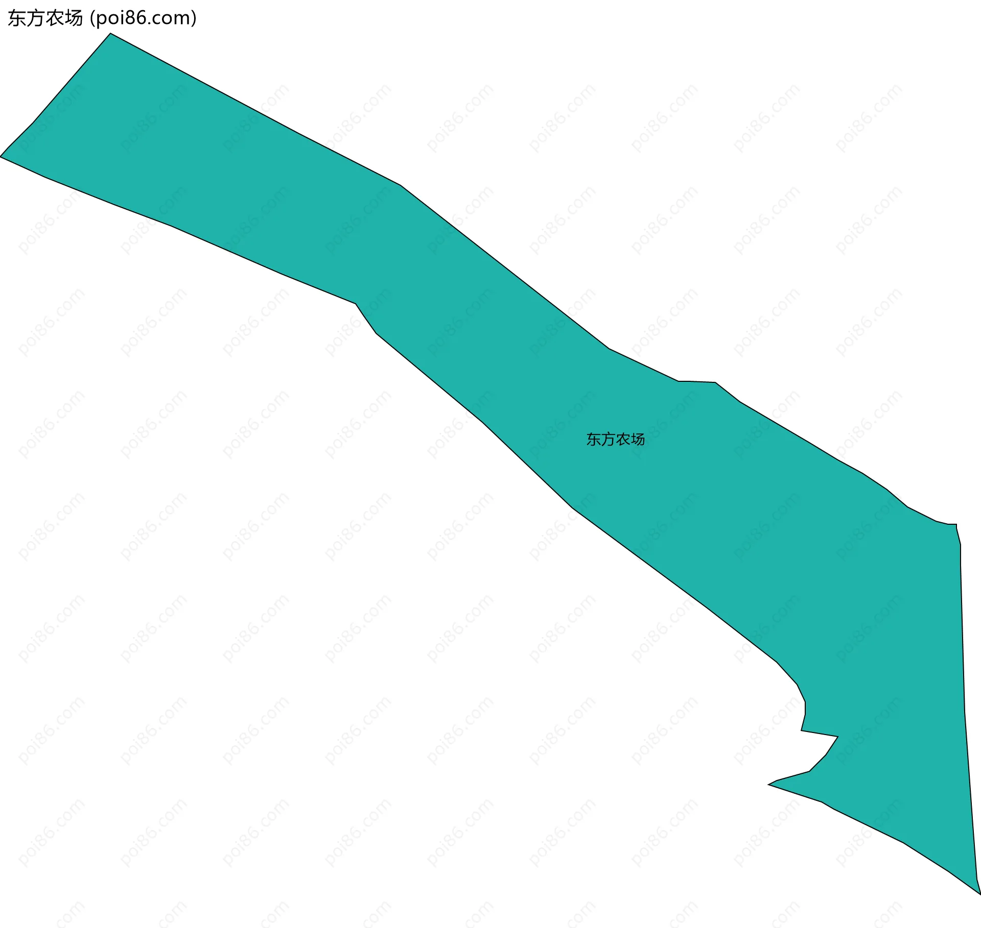 东方农场边界地图