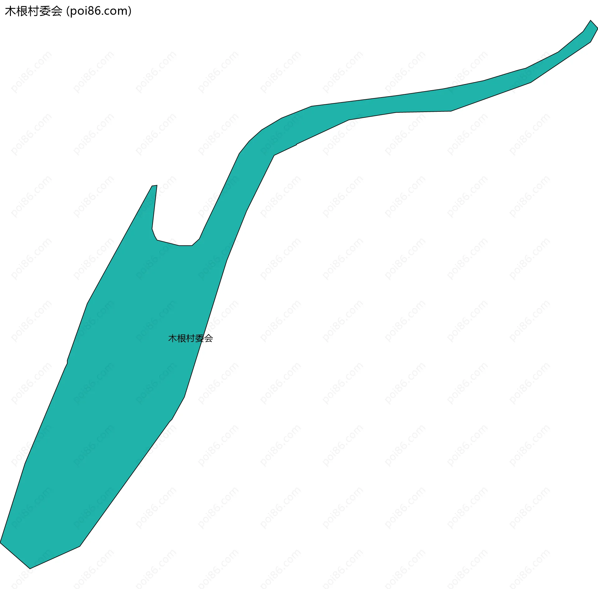 木根村委会边界地图