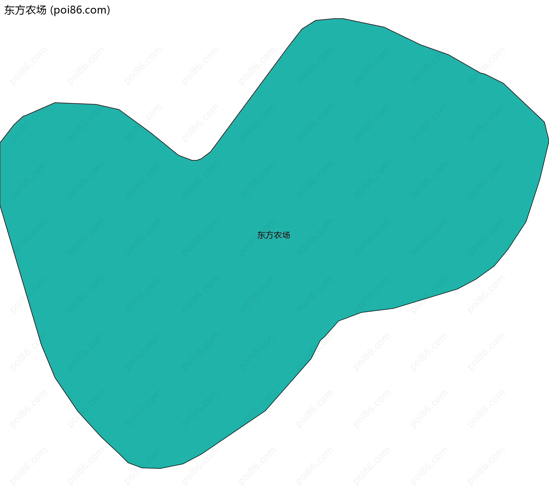 东方农场边界地图