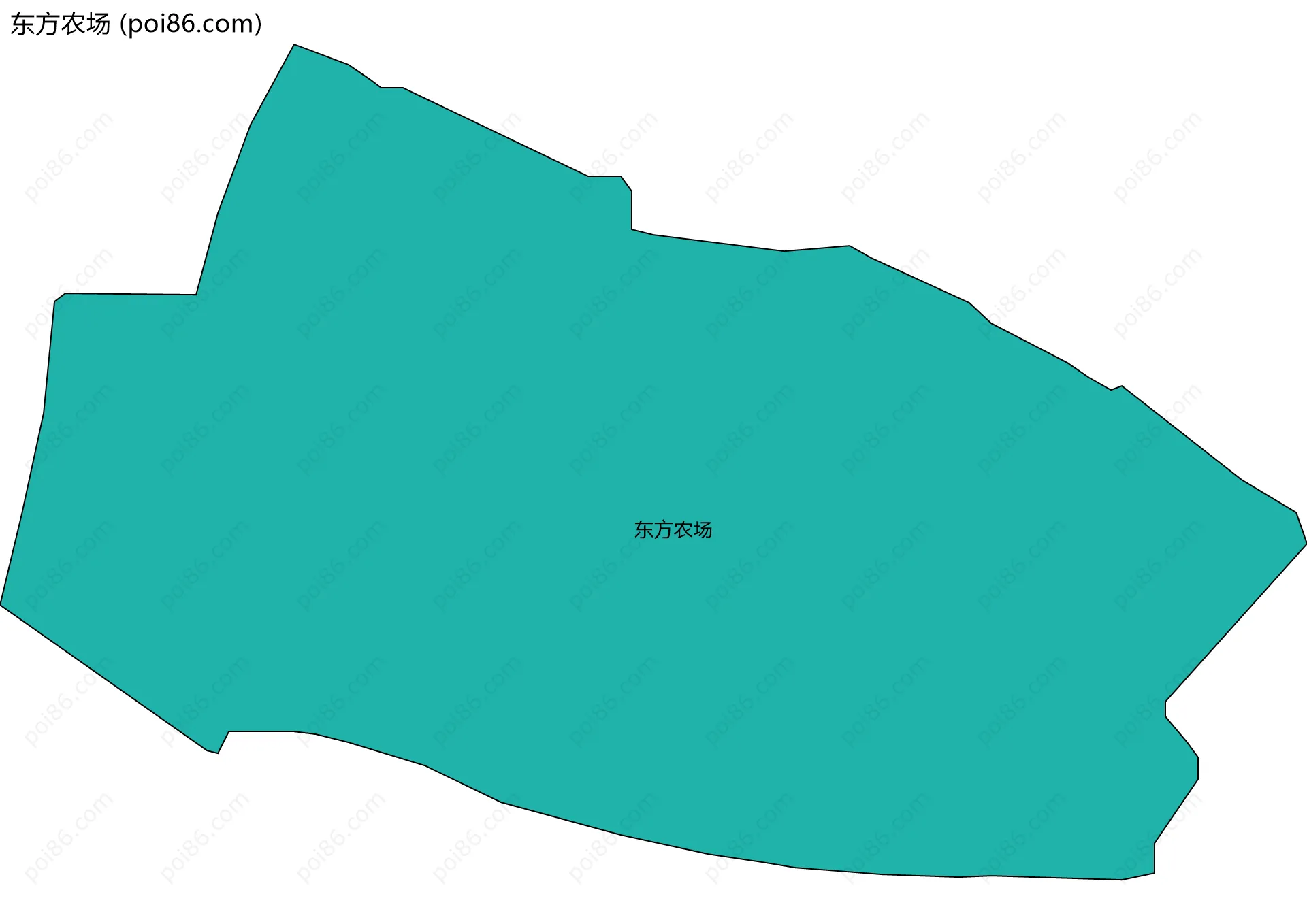 东方农场边界地图