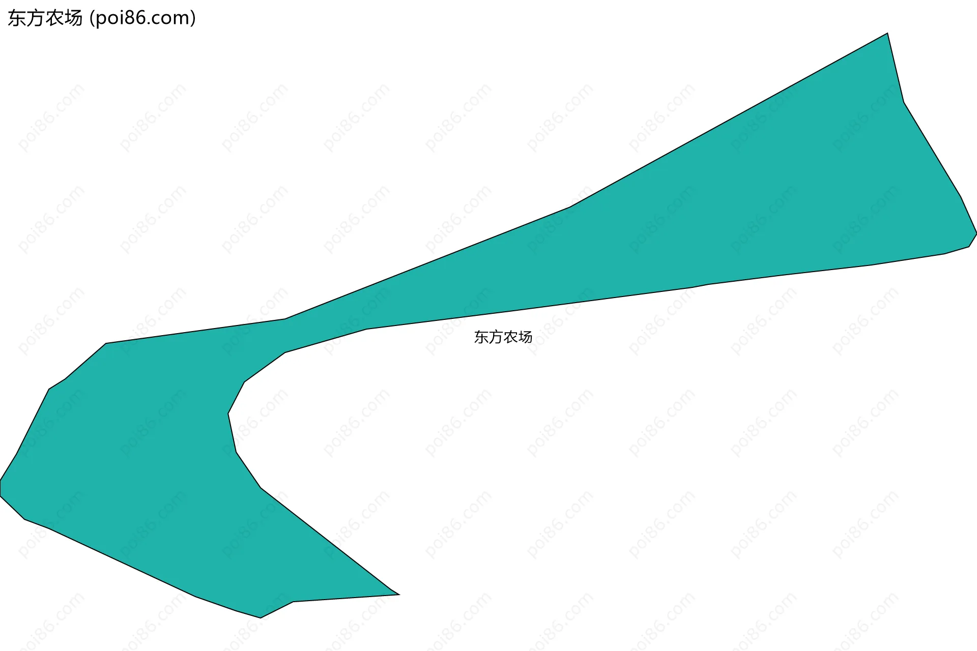 东方农场边界地图