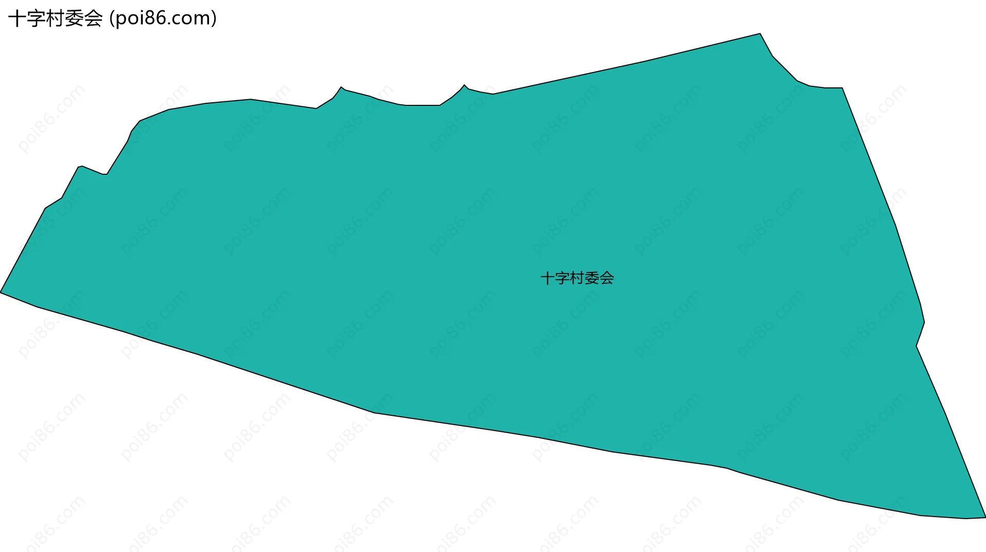 十字村委会边界地图